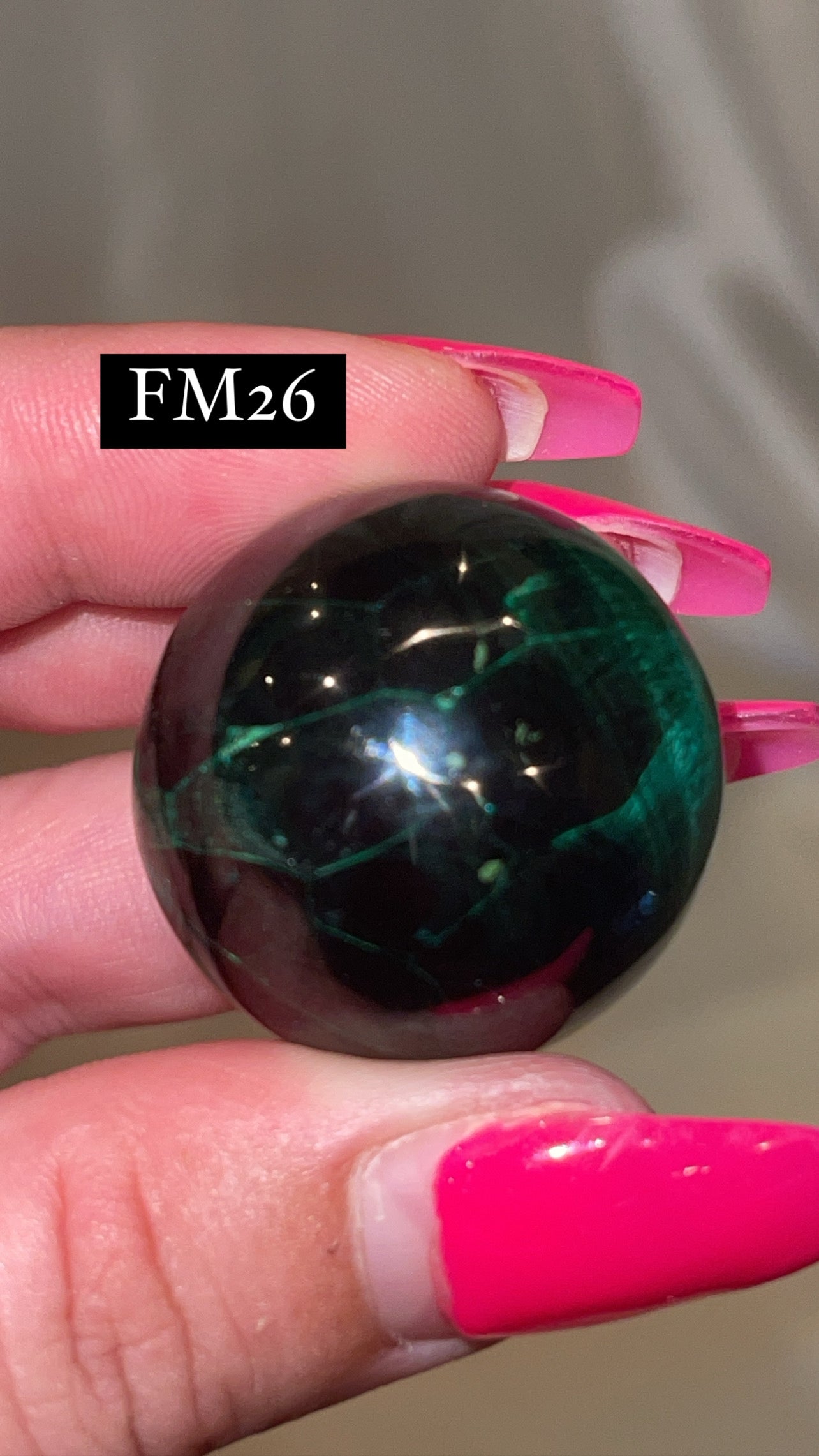 Velvet Fibrous Malachite AAA Sphere