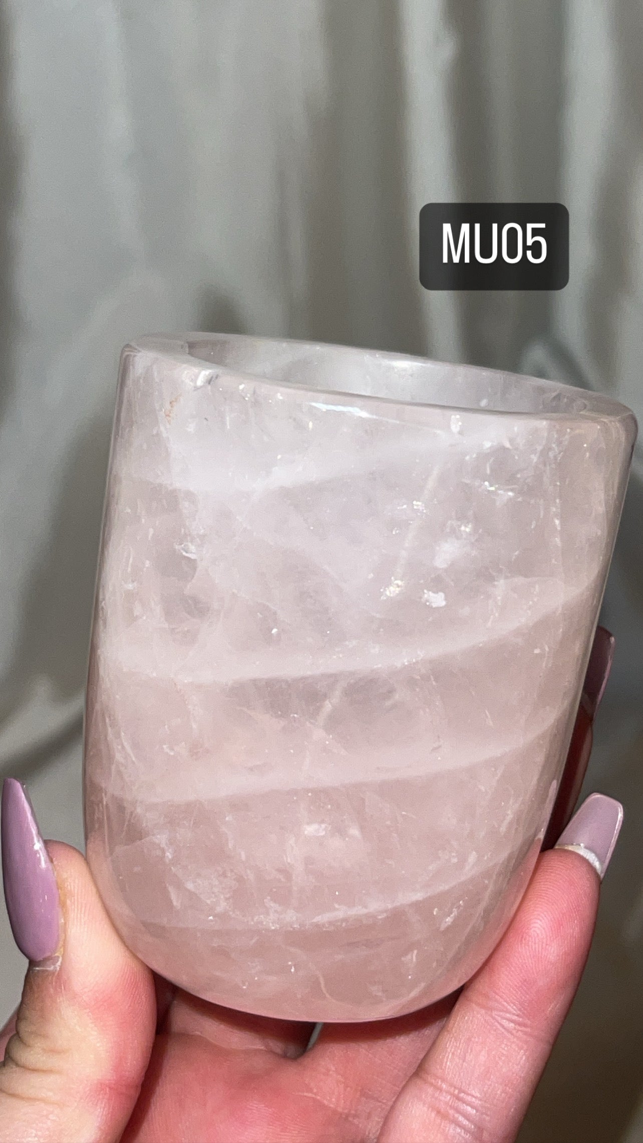 Rose Quartz AAA Cup