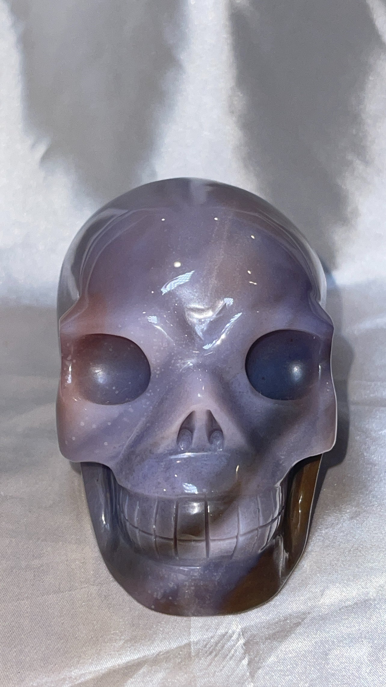 Purple Chalcedony AAA XL Skull