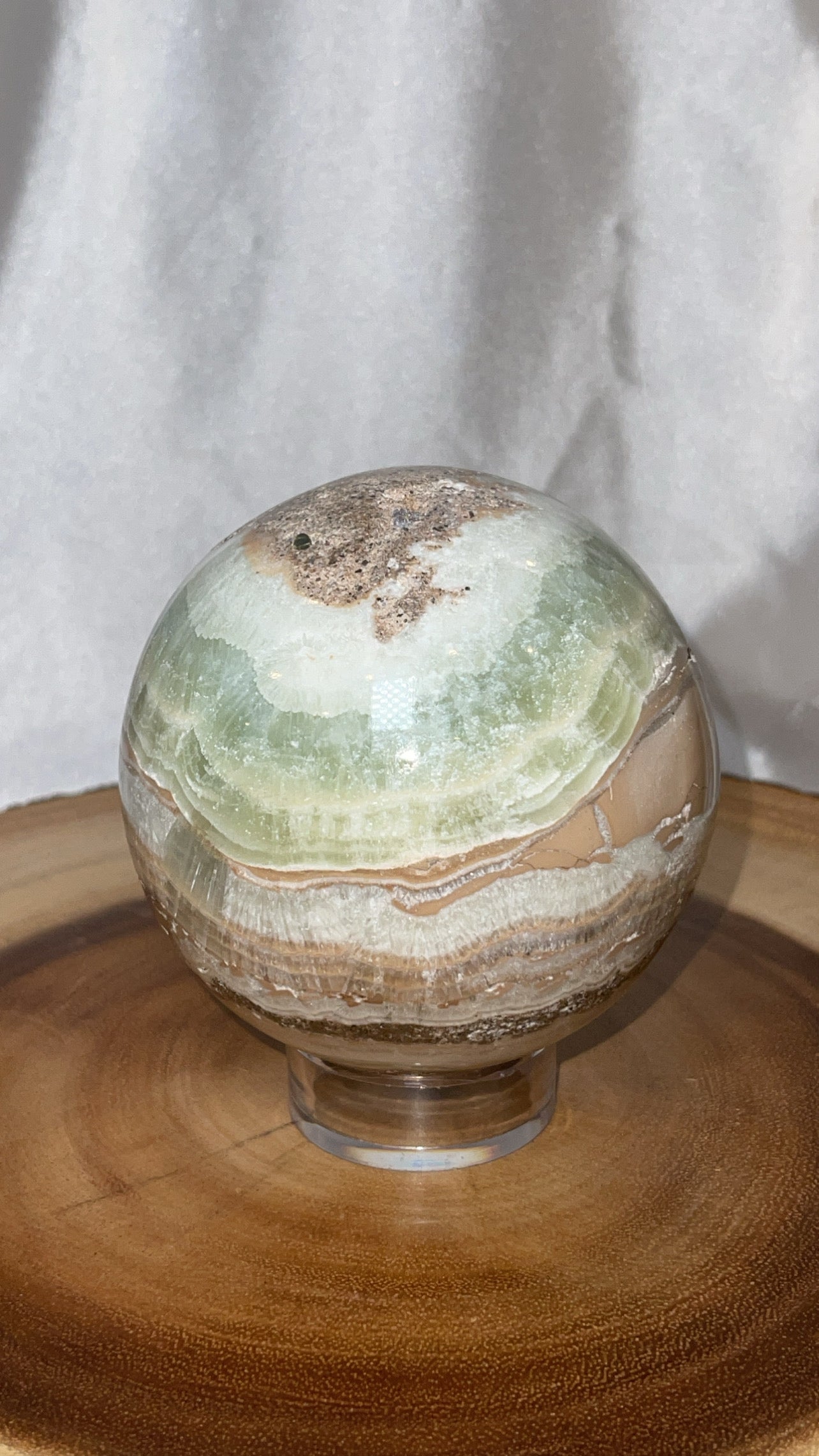 Blue Caribbean Calcite XL Sphere (93mm)