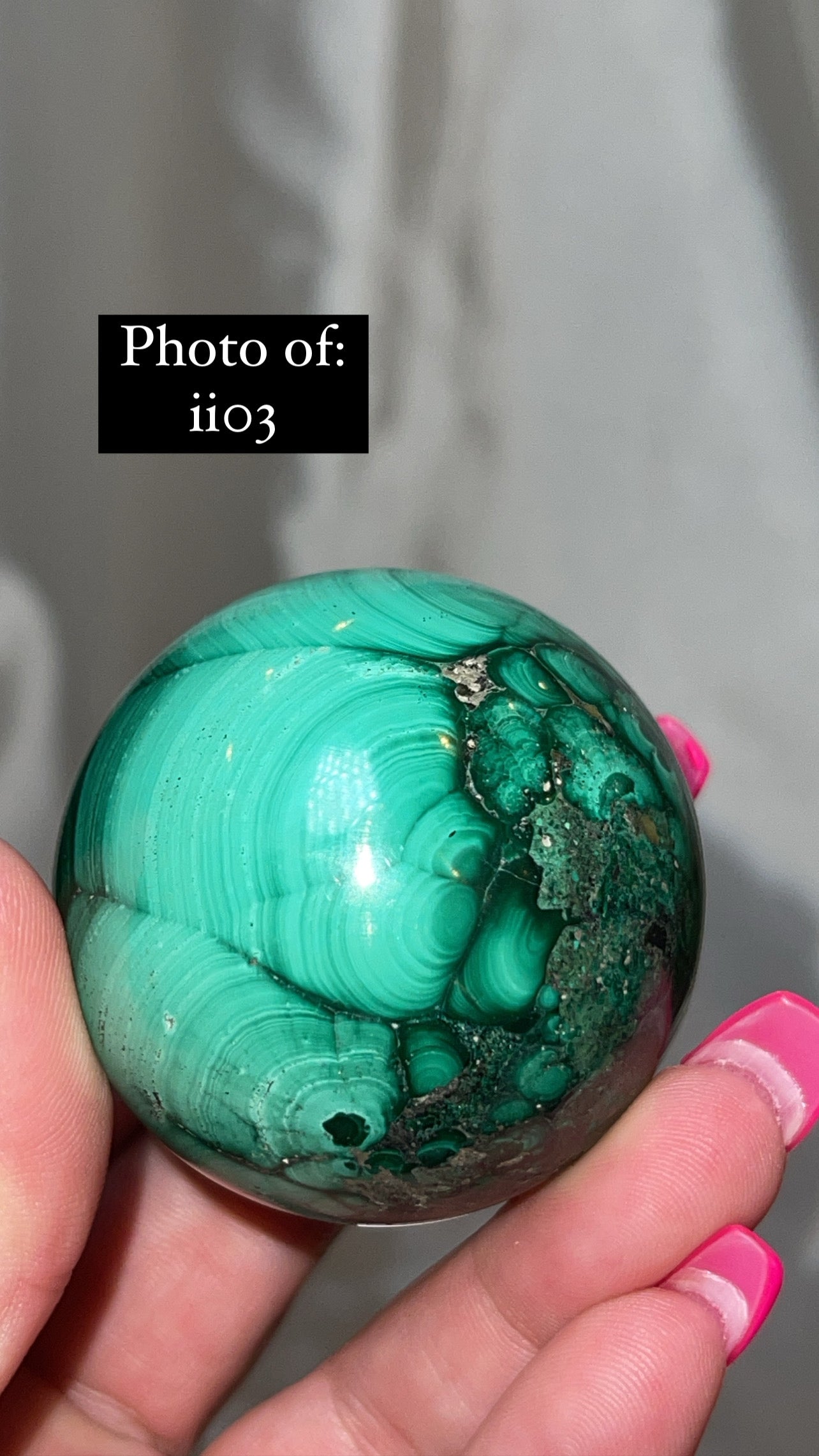 Malachite AA Large/XL Sphere