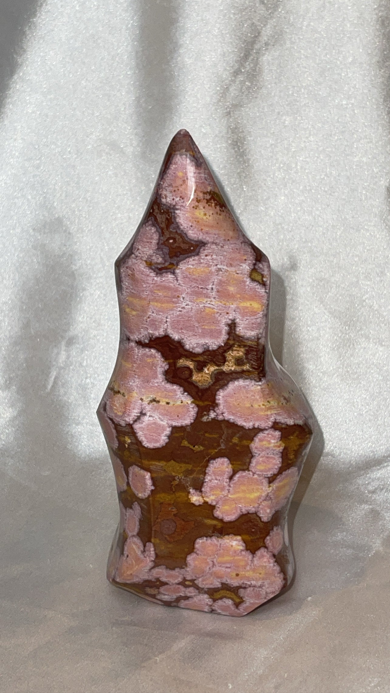 Pink Ocean Jasper AAA Large Flame