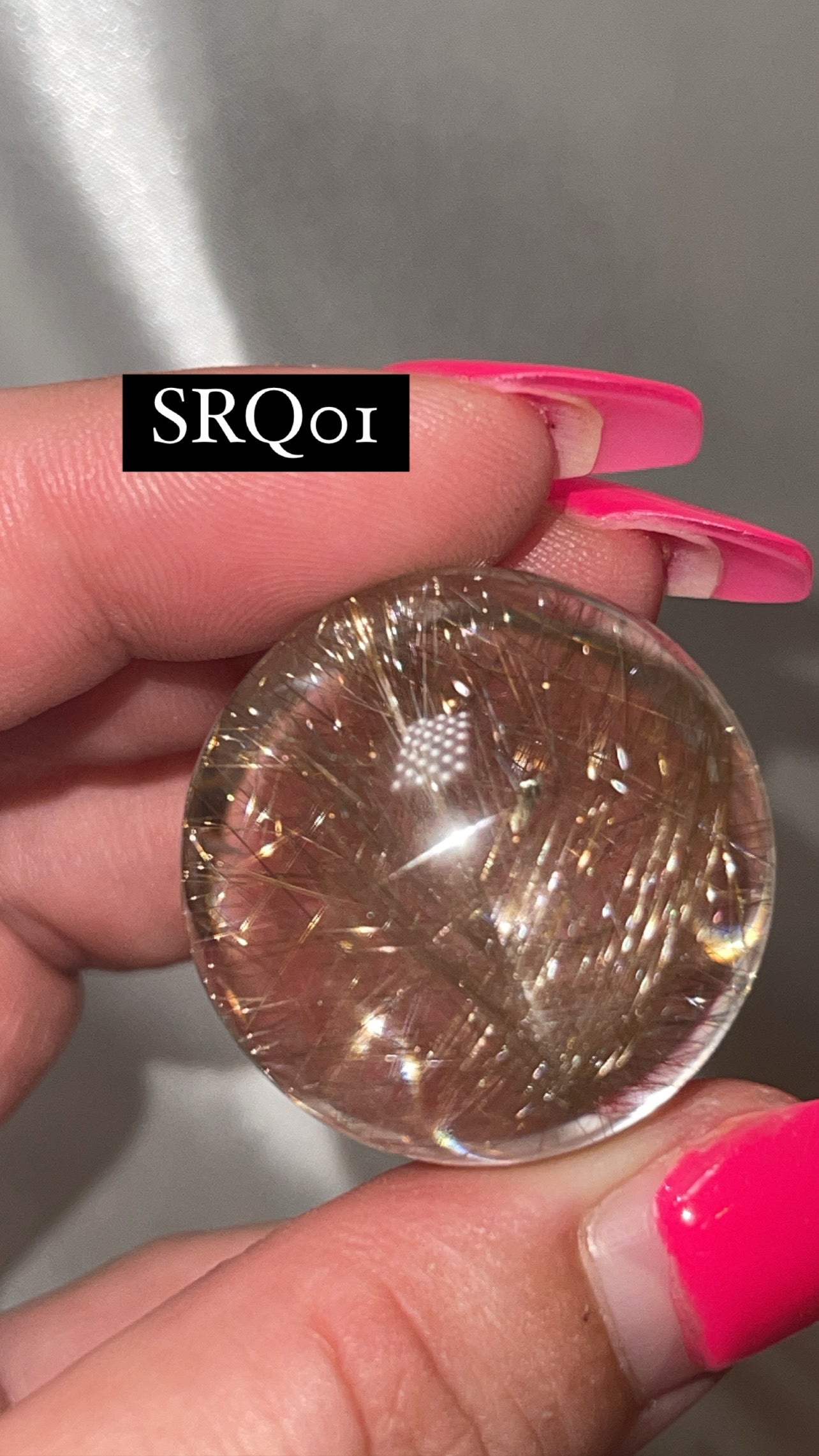 Silver Rutile Quartz AAA Sphere