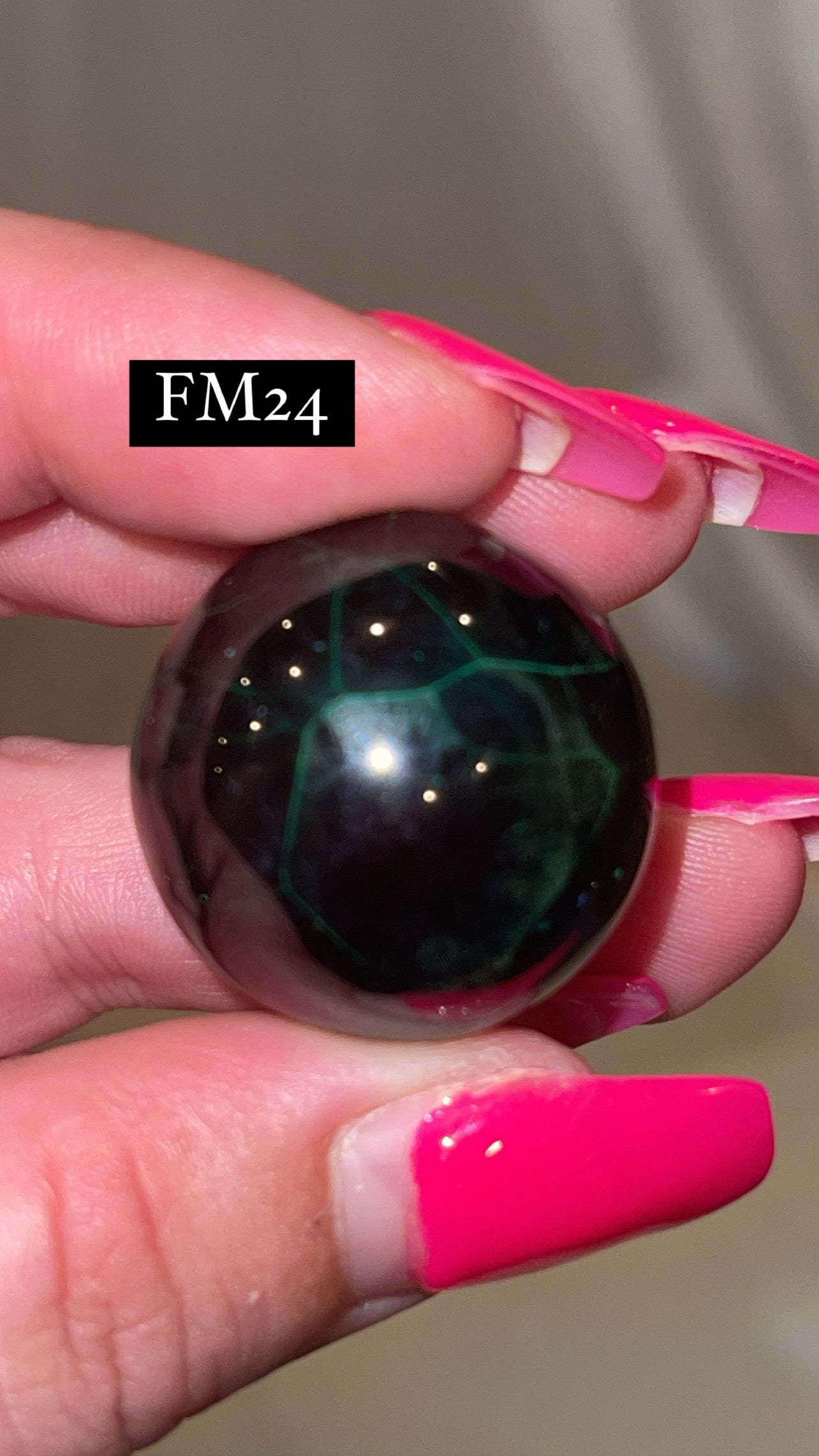 Velvet Fibrous Malachite AAA Sphere