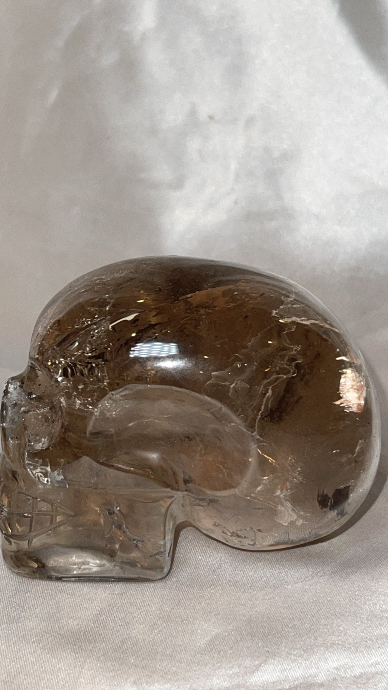 Smoky Quartz AAA Master Carved Large Skull