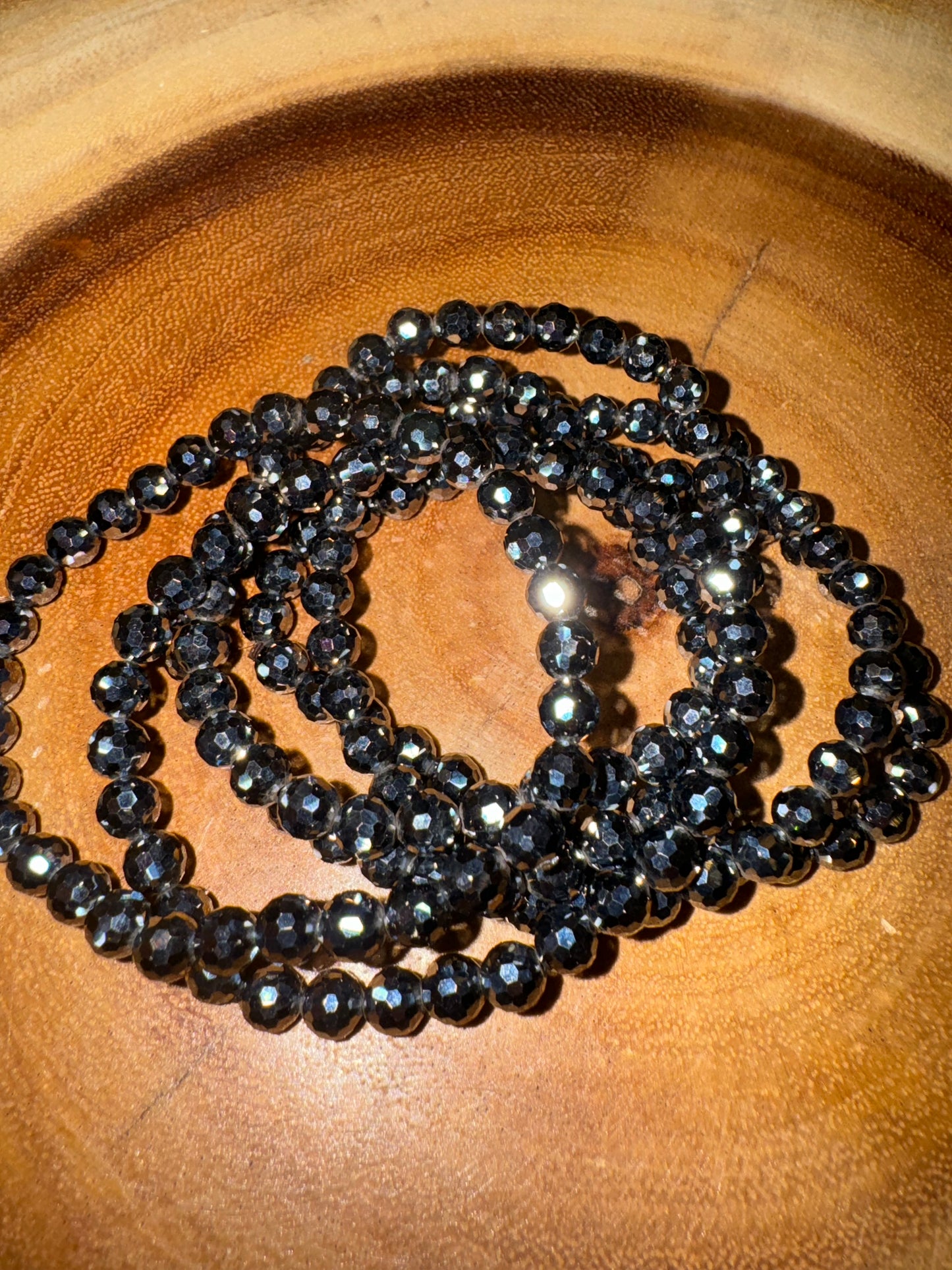 Hematite “Disco Ball” Bracelet