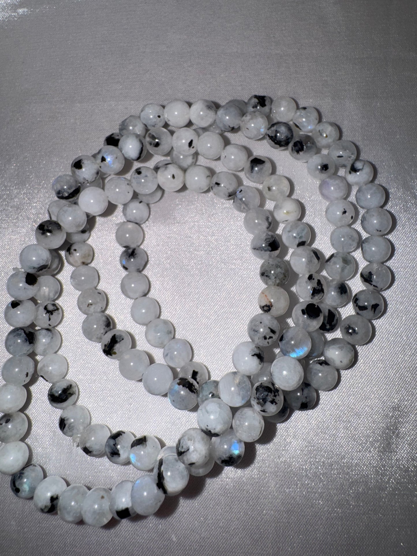 Rainbow Moonstone AA 6mm Bracelet