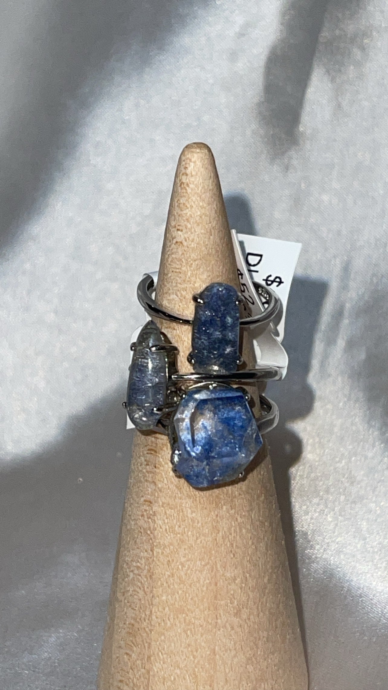Dumortierite Quartz Rare 925 Sterling Silver Adjustable Ring (Choose Your Own)
