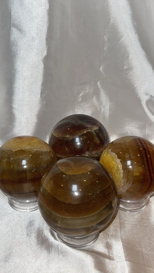 Bumblebee Fluorite Large Sphere