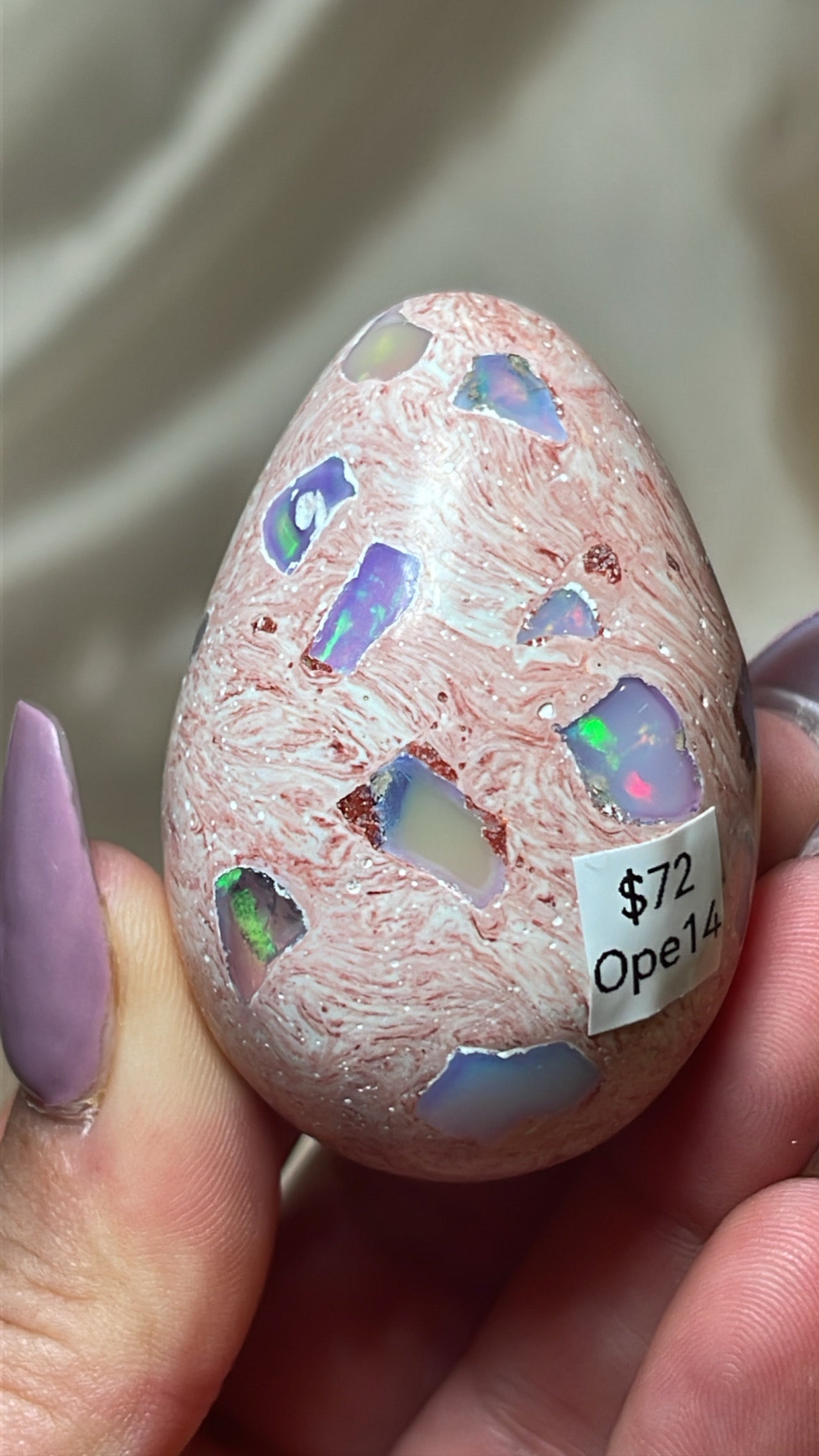 Mexican Fire Opal AAA Egg
