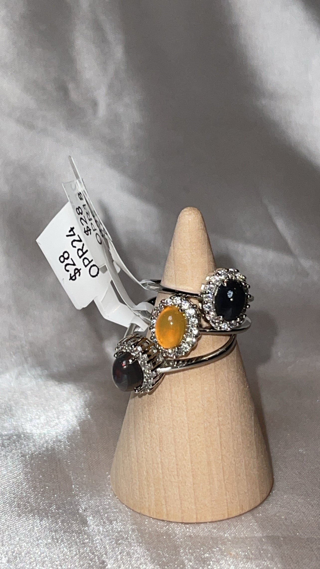 Ethiopian Welo Opal 925 Sterling Silver Adjustable Ring (Choose Your Own)