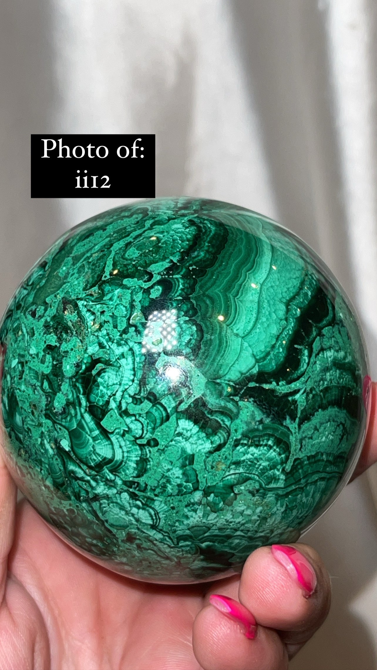 Malachite AA Large/XL Sphere