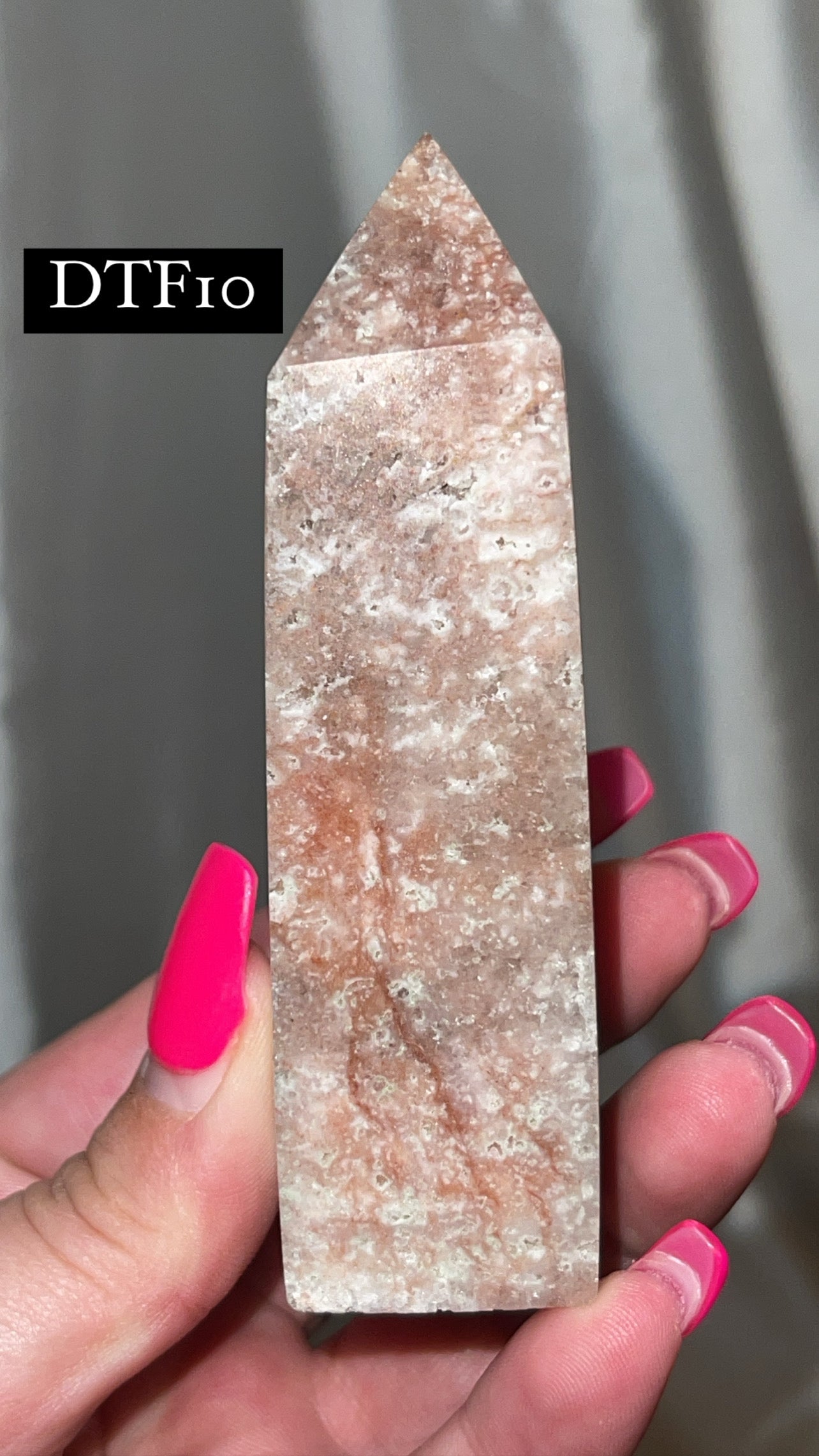 Druzy Sphalerite with Pink & Purple Fluorite Tower