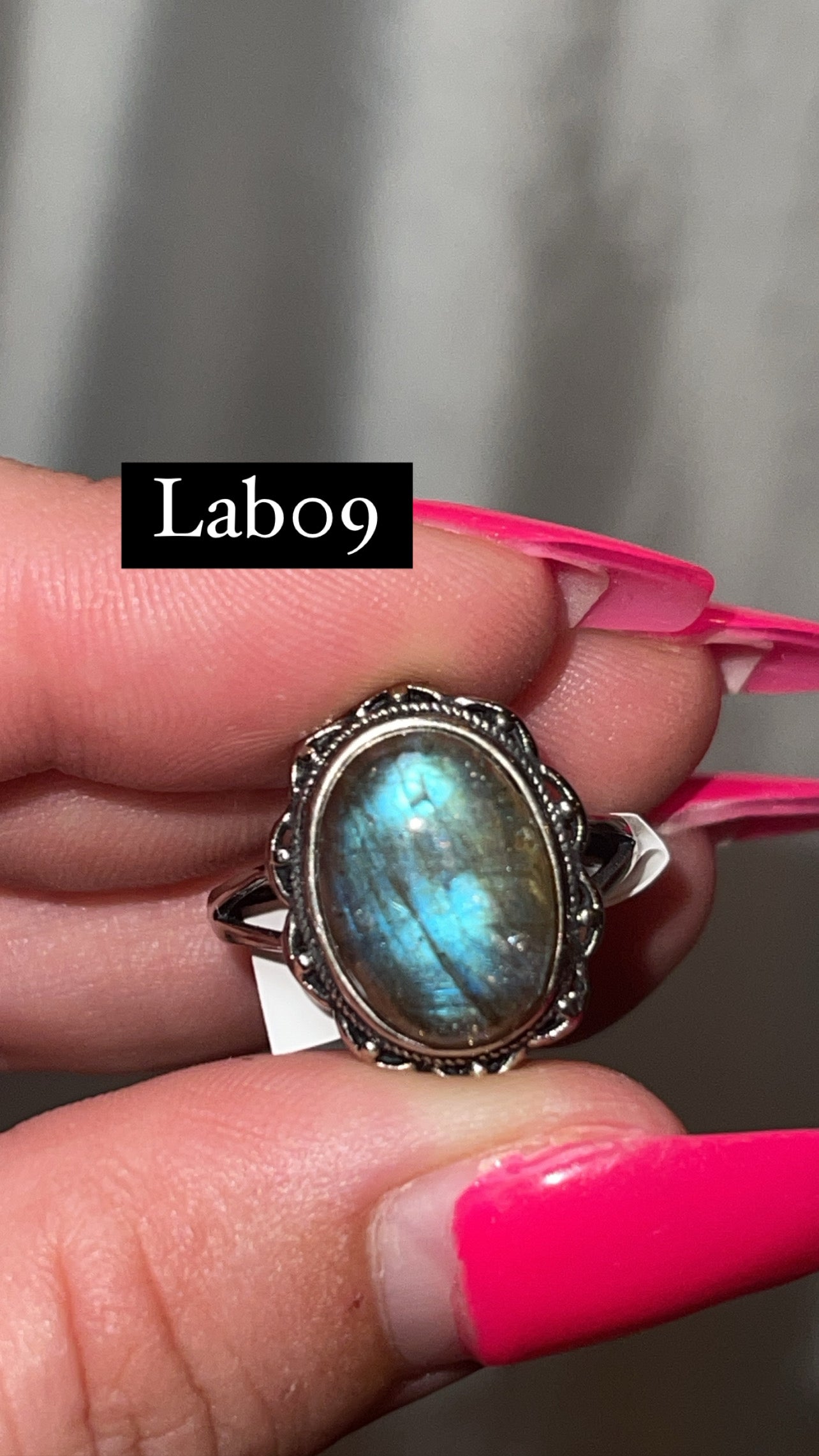 Labradorite 925 Sterling Silver Adjustable Ring (Choose Your Own)
