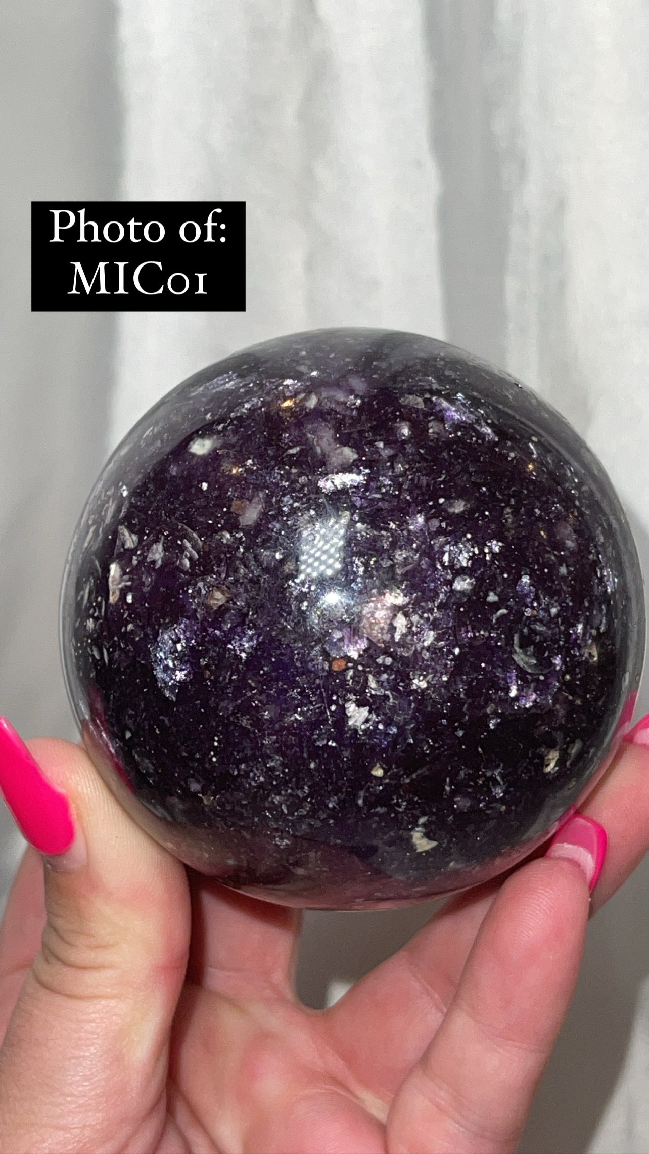 Mica Lepidolite XL Sphere