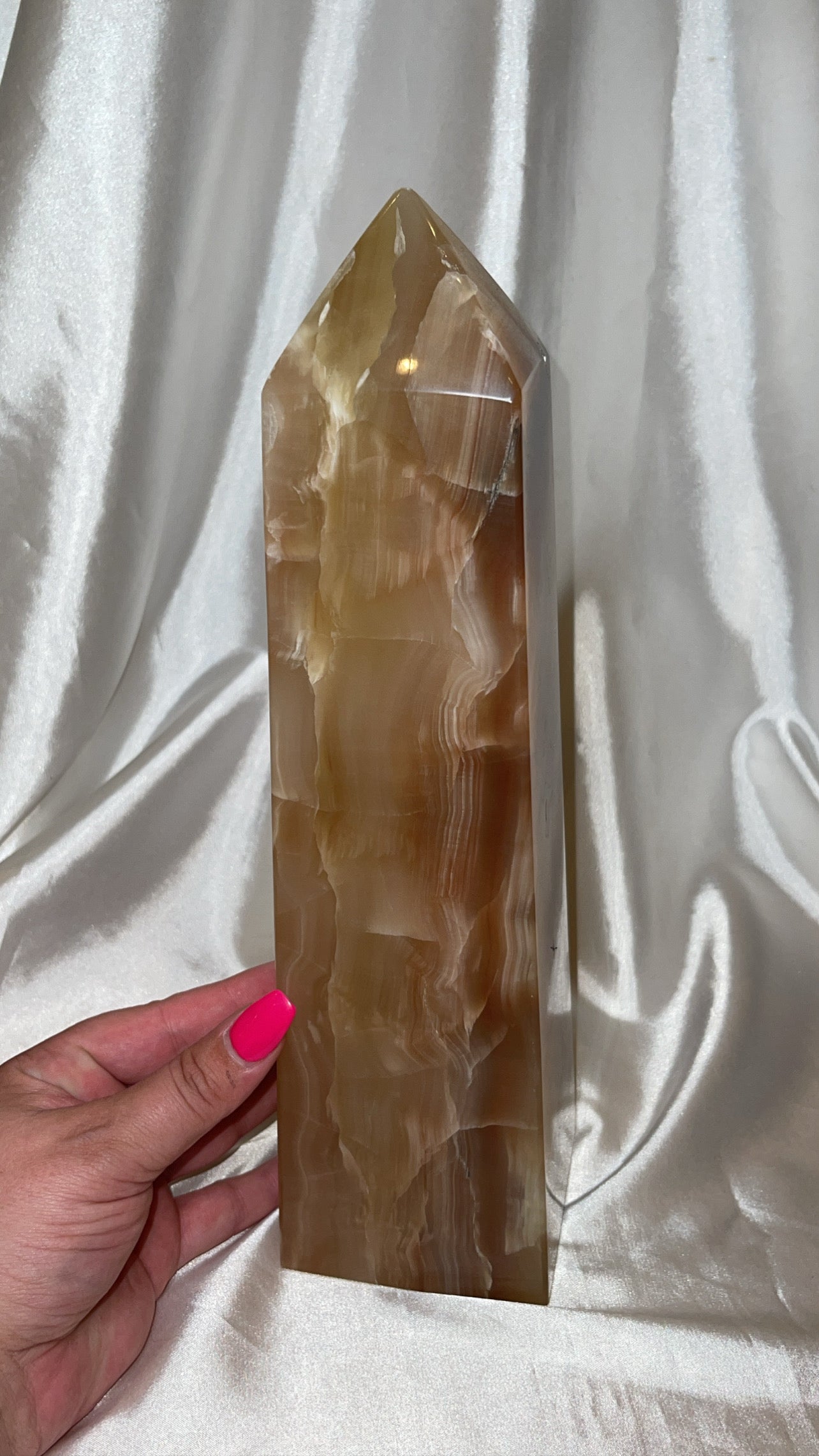 Honey Calcite XXXL Obleisk
