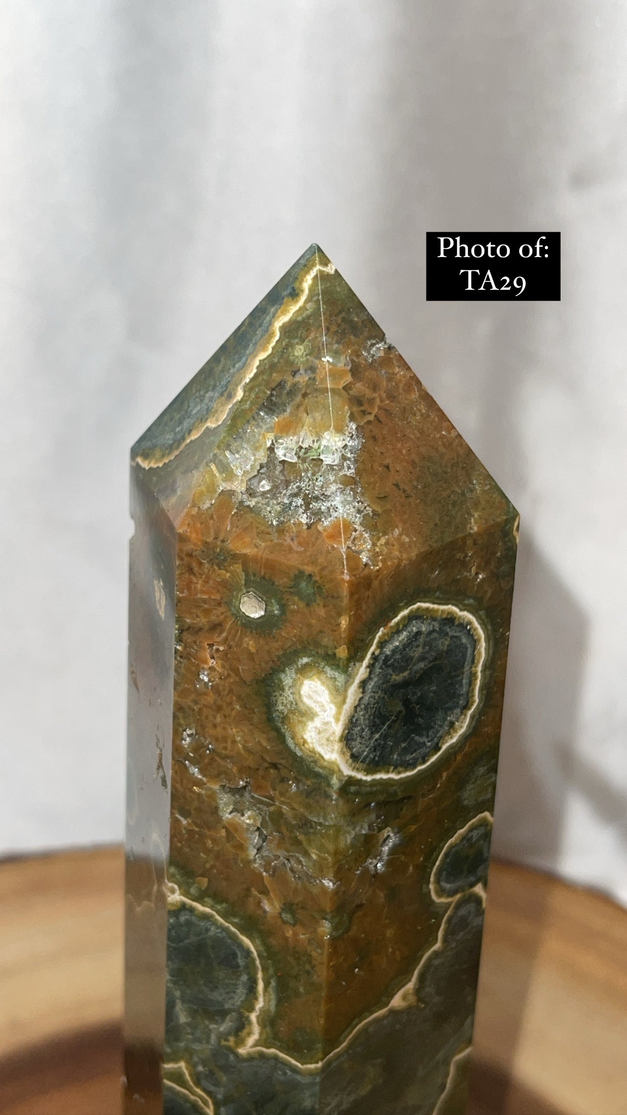 Green Ocean Jasper Large Tower