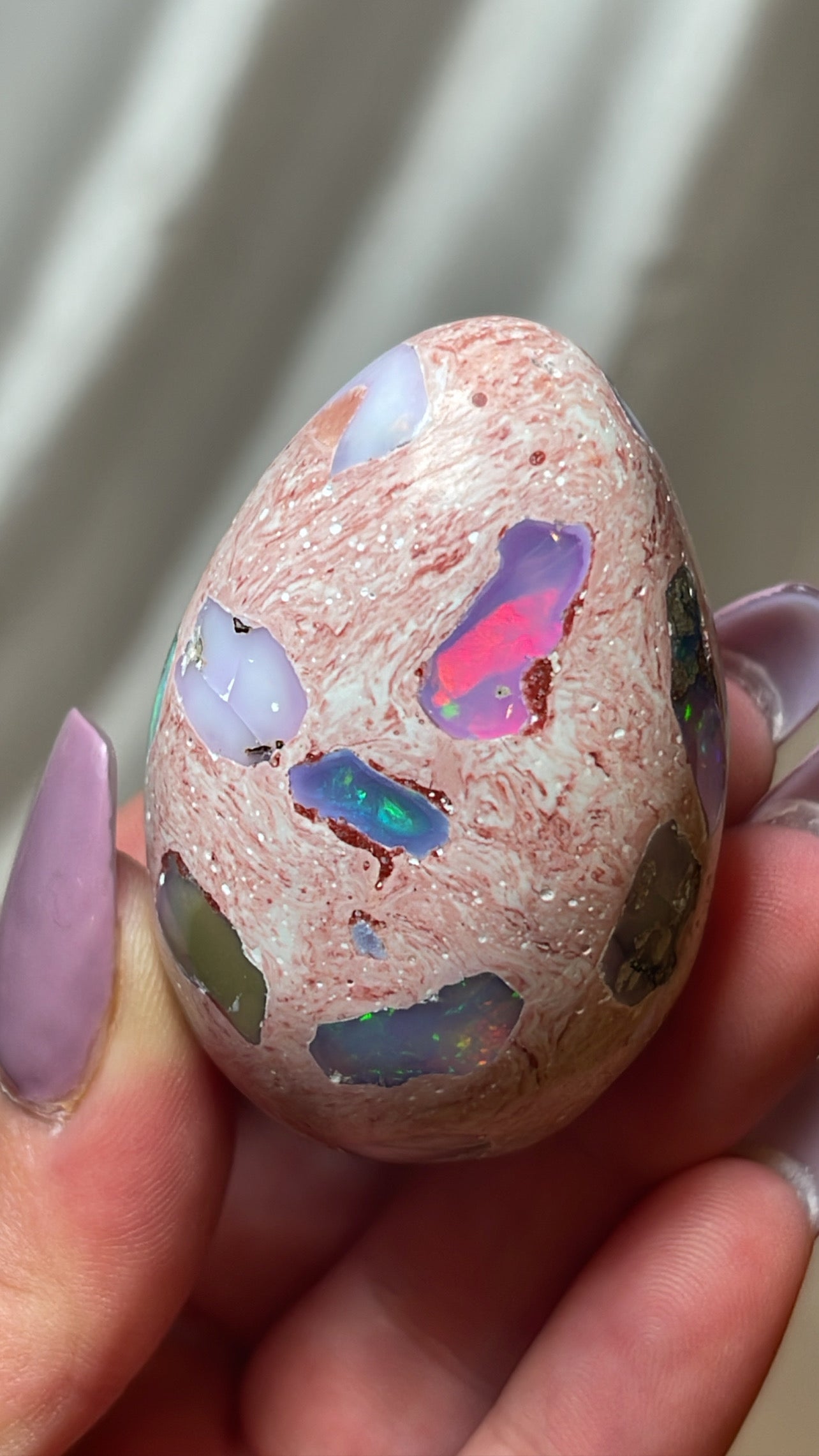 Mexican Fire Opal AAA Egg