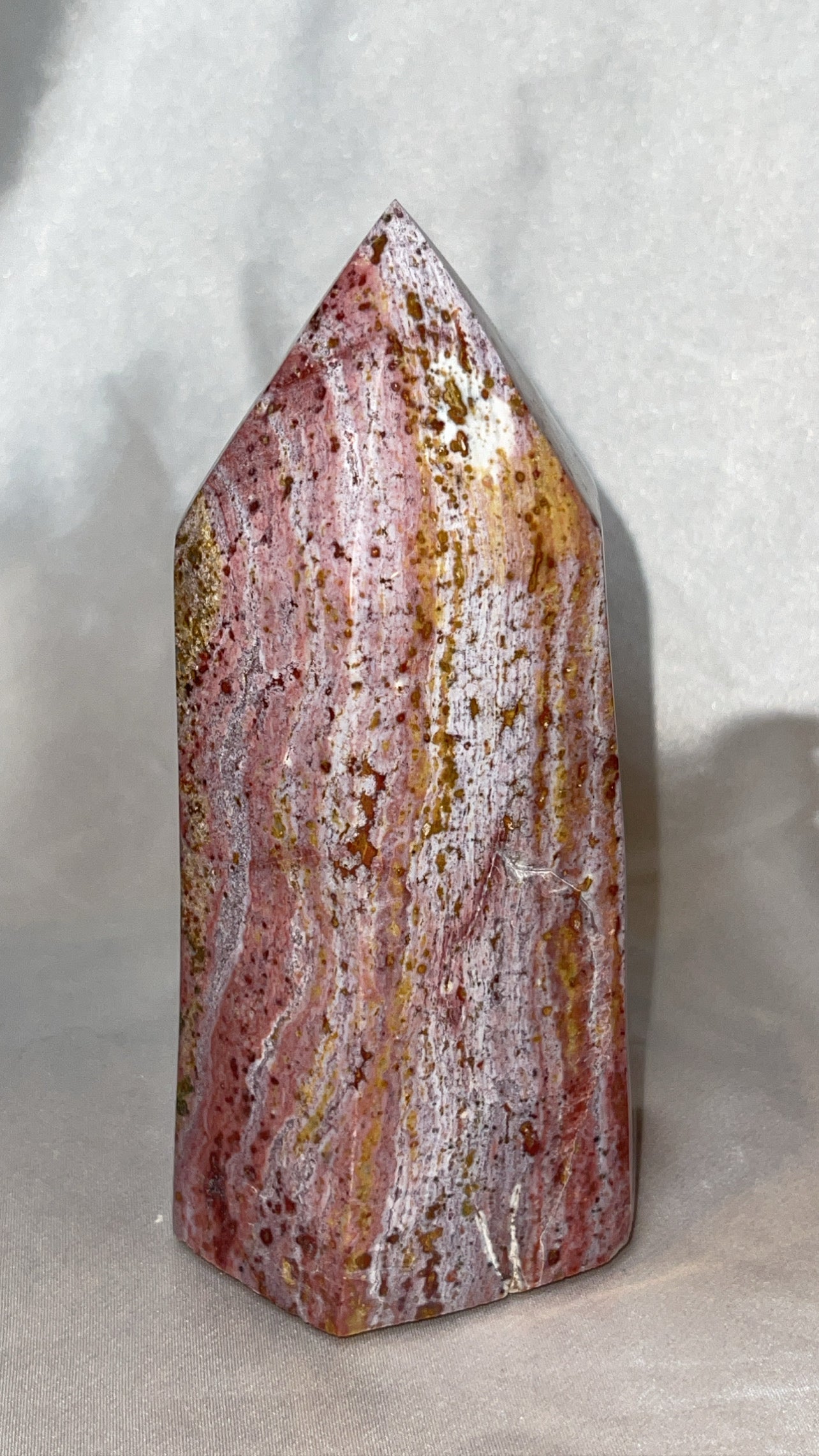 Pink Ocean Jasper AAA XL Tower