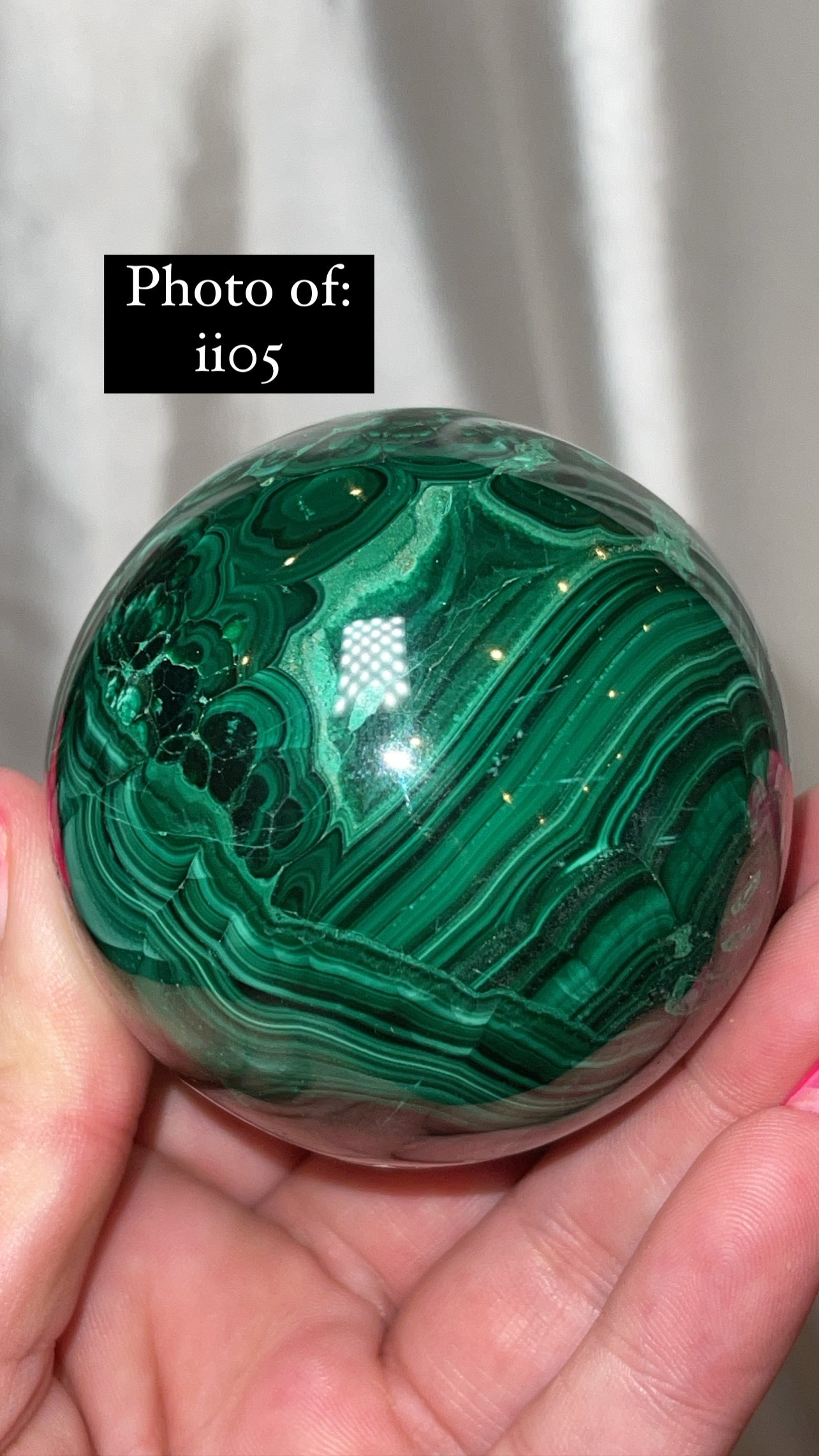 Malachite AA Large/XL Sphere