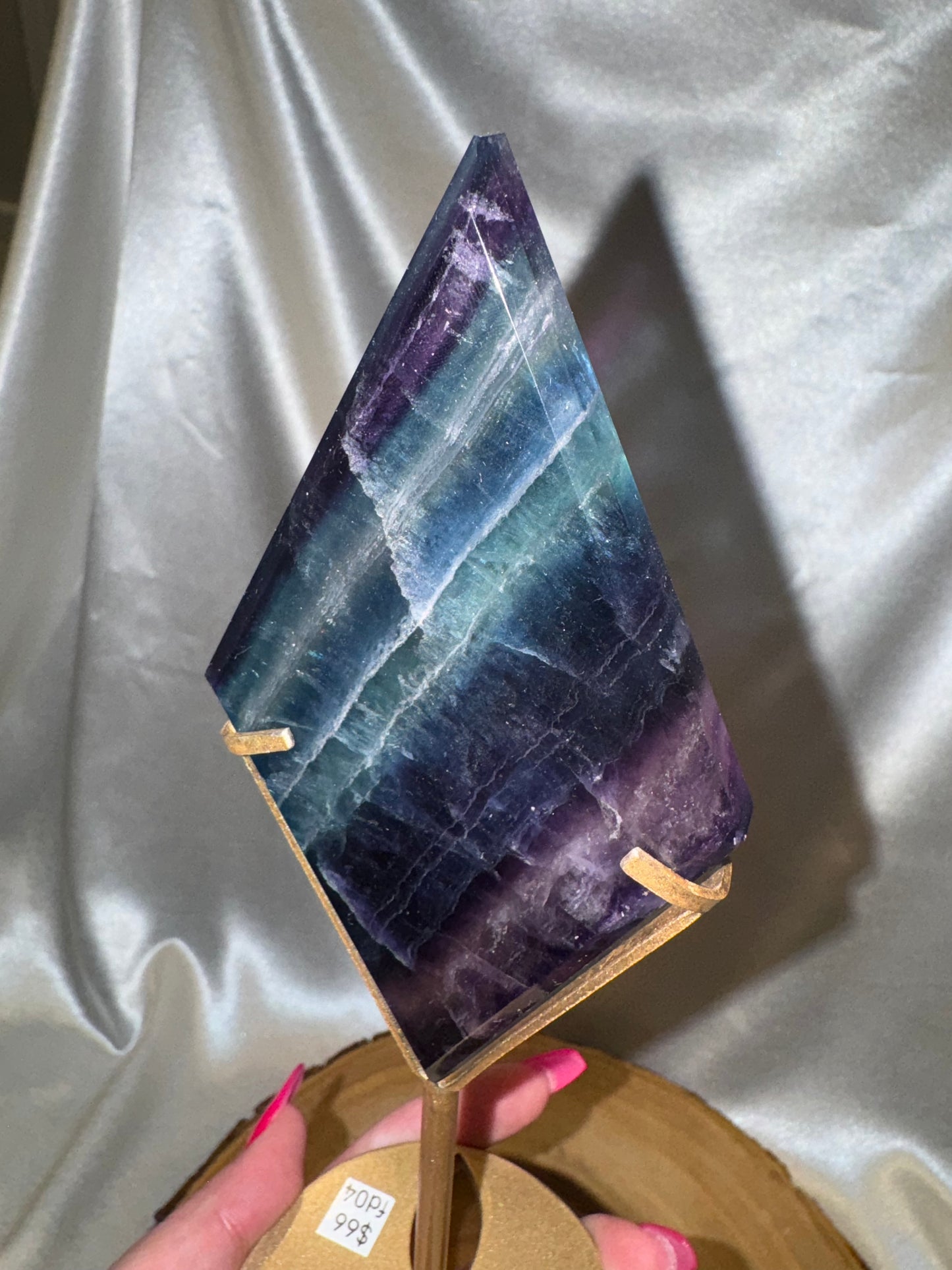Fluorite Diamond on Stand AAA