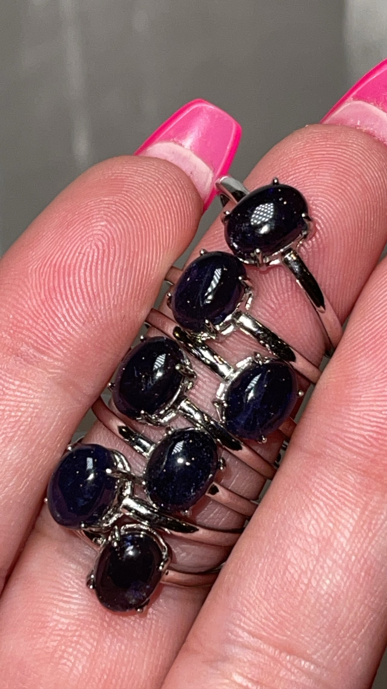 Iolite AAA 925 Sterling Silver Adjustable Ring