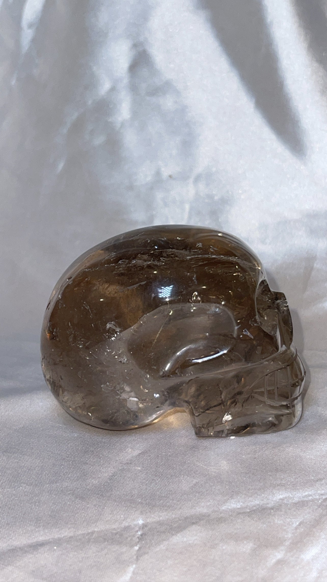 Smoky Quartz AAA Master Carved Large Skull
