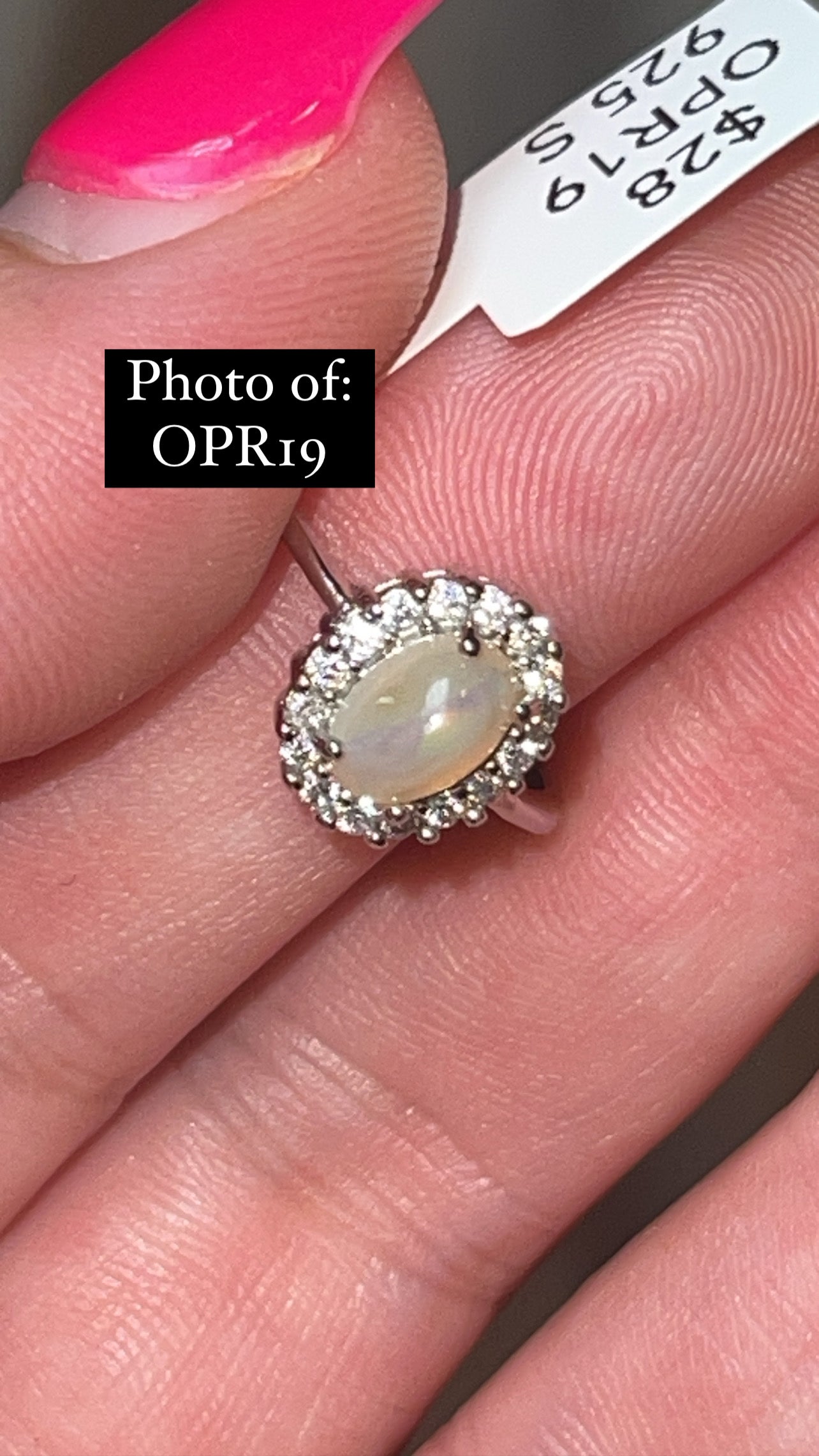 Ethiopian Welo Opal 925 Sterling Silver Adjustable Ring (Choose Your Own)