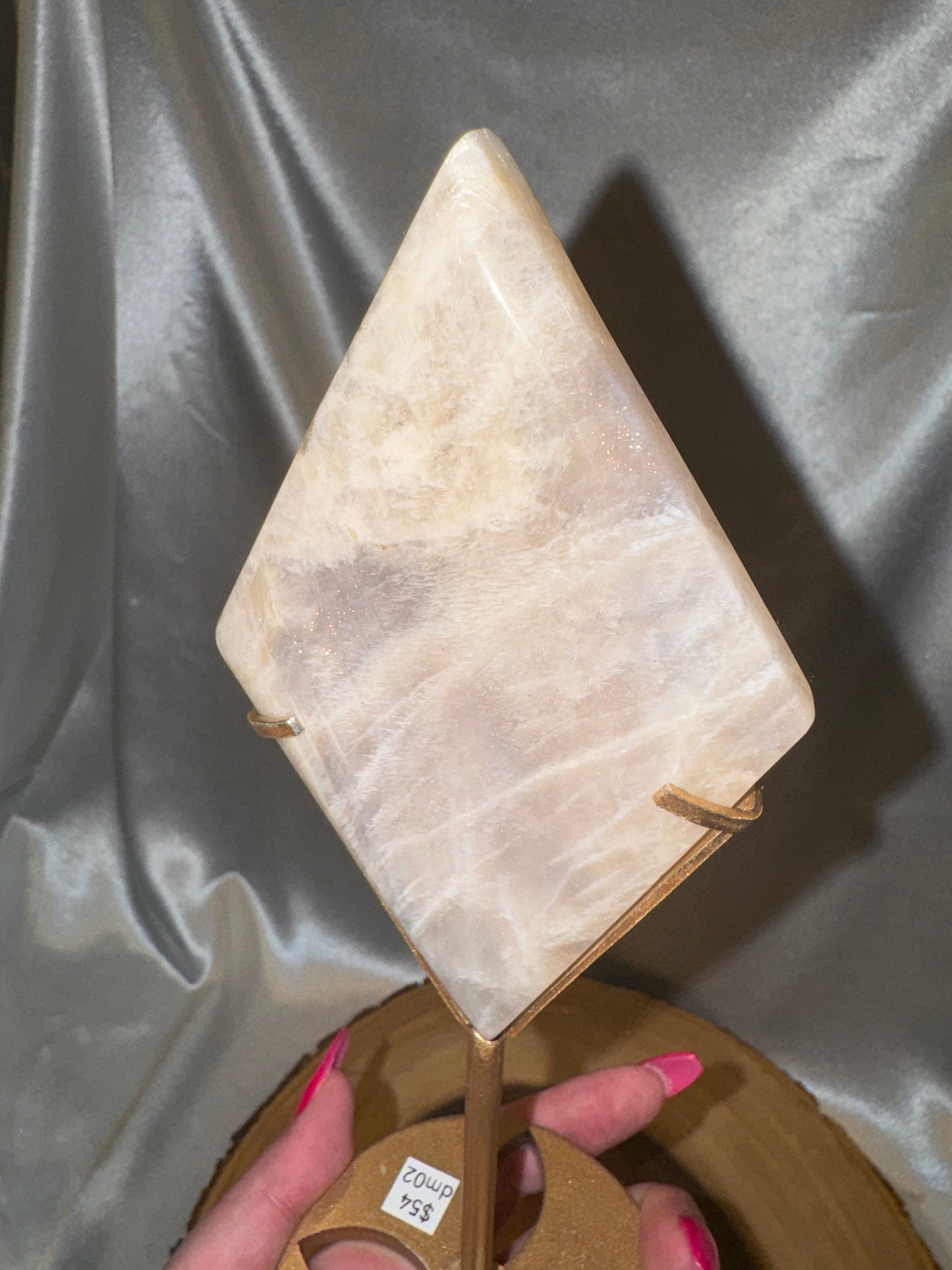 Moonstone Diamond on Stand AAA