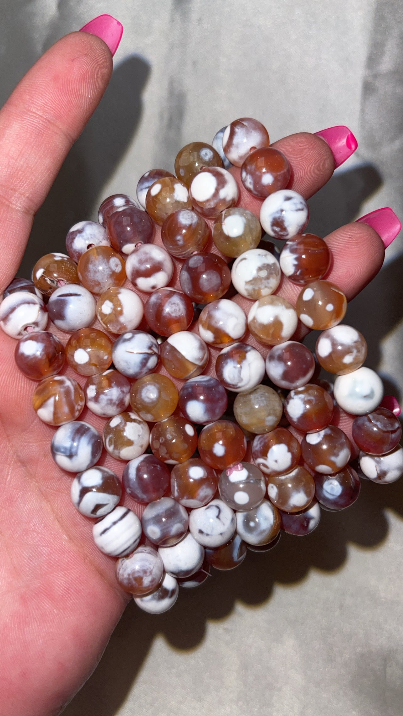 Carnelian Orca Agate 10mm Bracelet