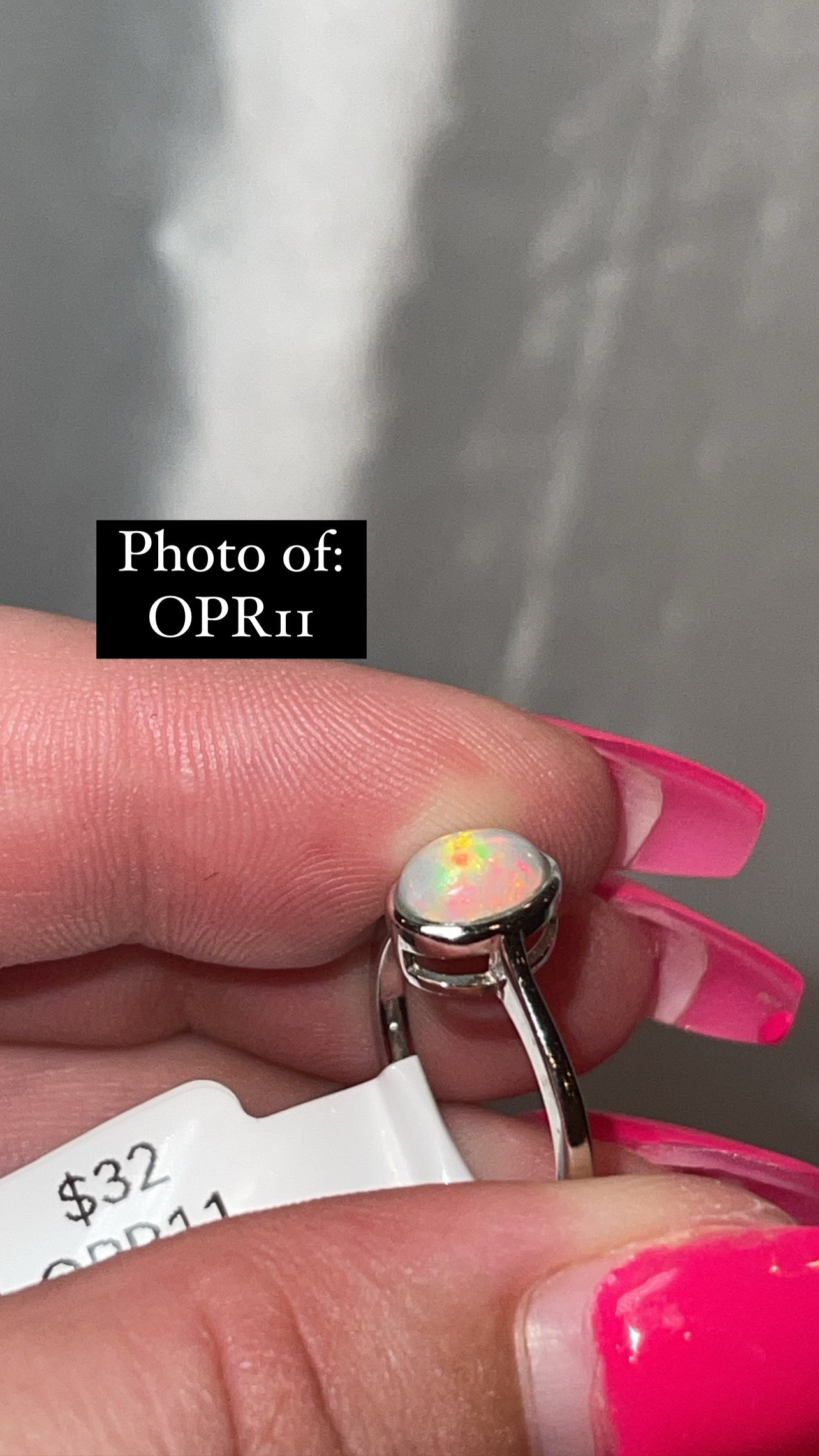 Ethiopian Welo Opal 925 Sterling Silver Adjustable Ring (Choose Your Own)