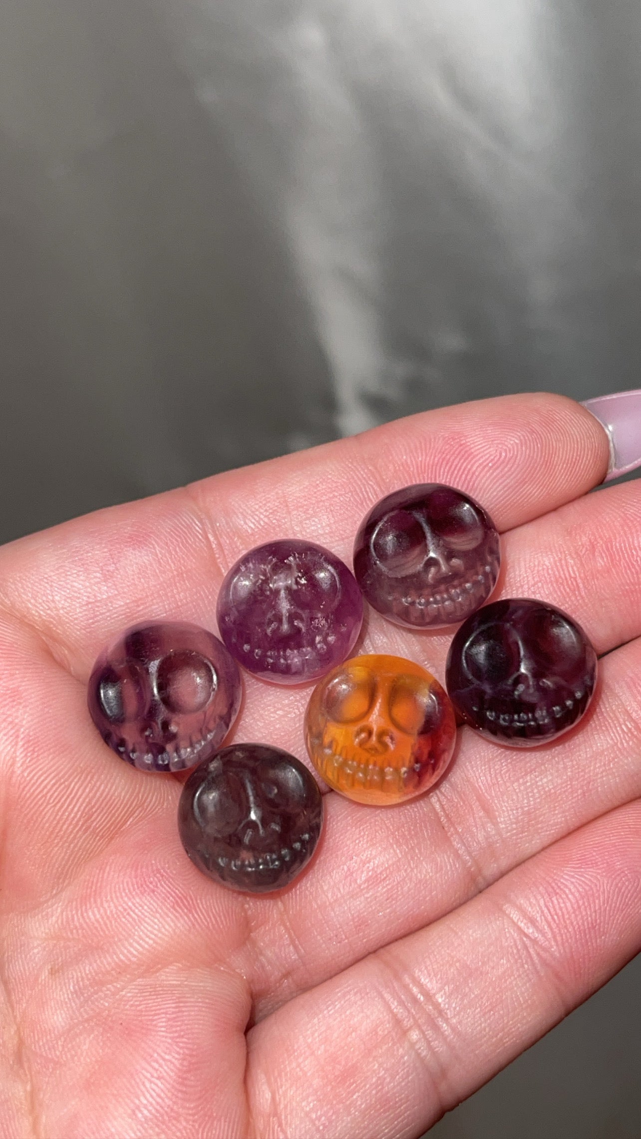 Fluorite Mini Jack Skellington Head