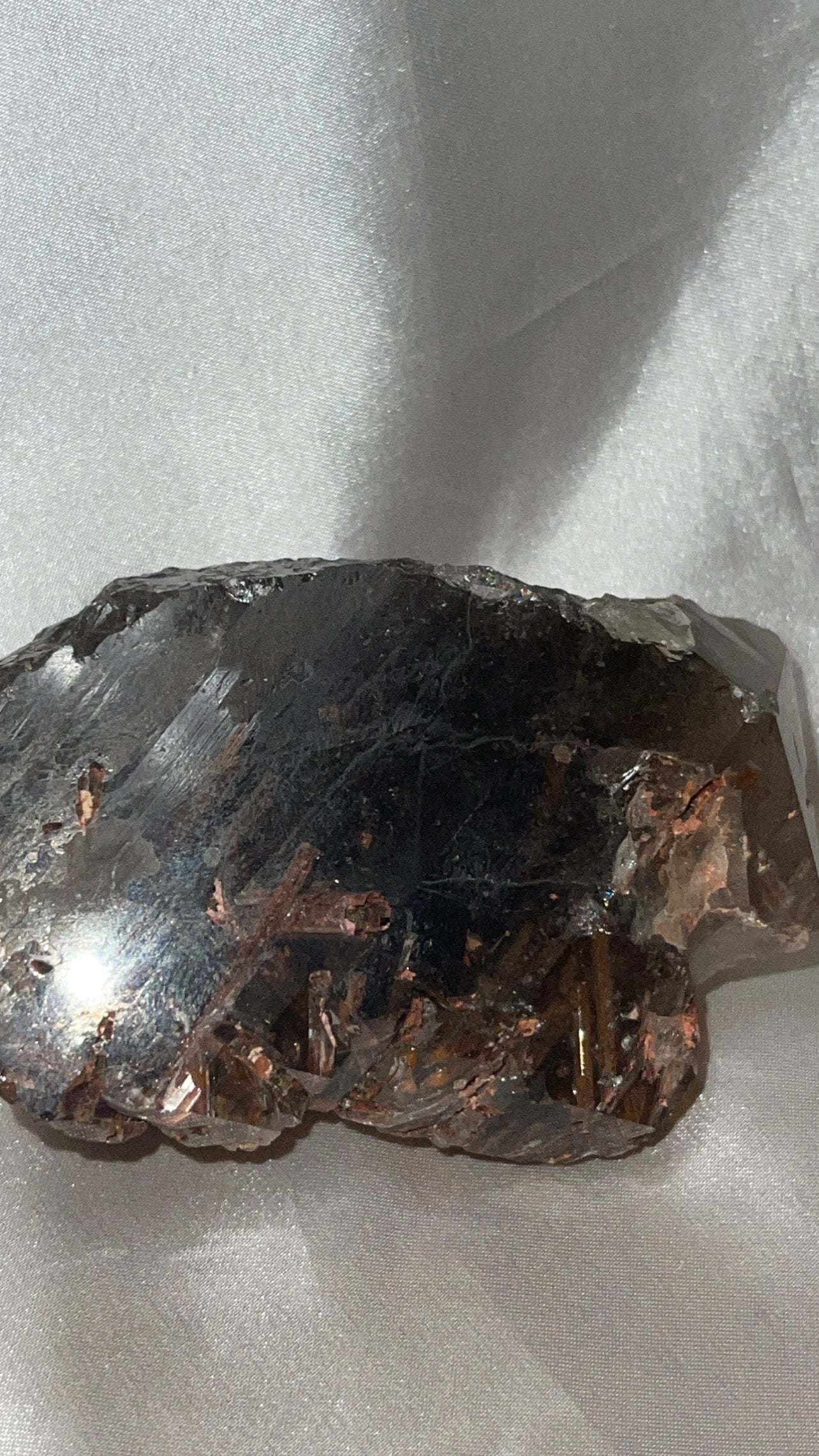 Rare Red Epidote Smoky Quartz AAA Large Raw Point