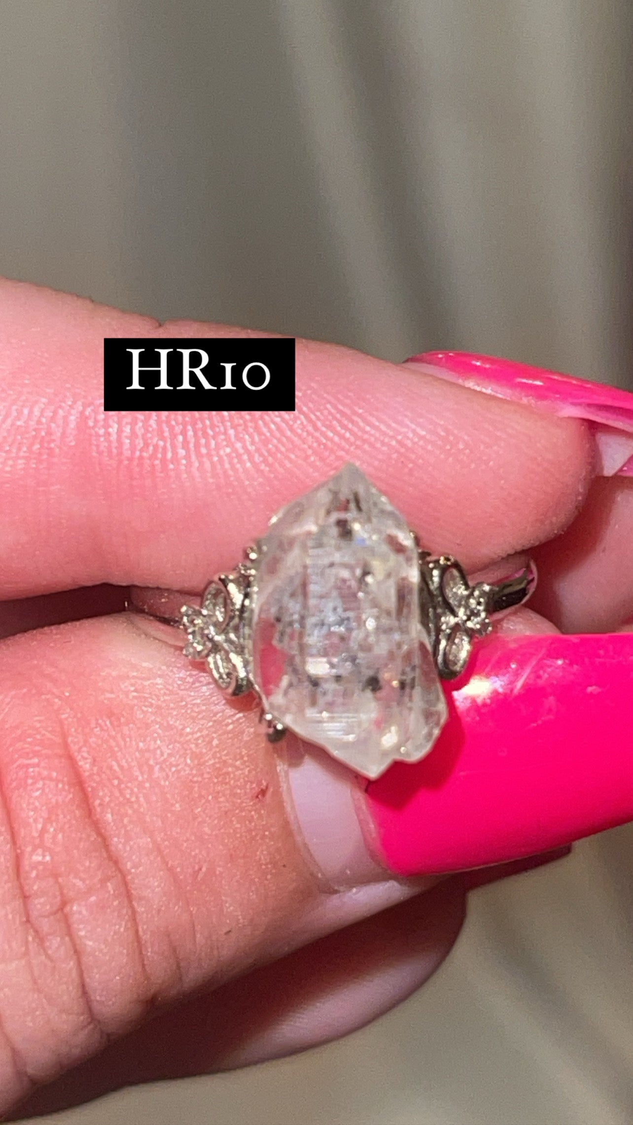Herkimer Diamond Adjustable Ring (Choose Your Own)