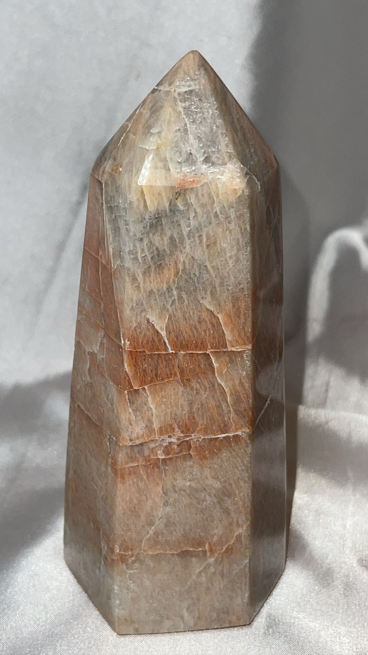 Peach Moonstone Large Tower