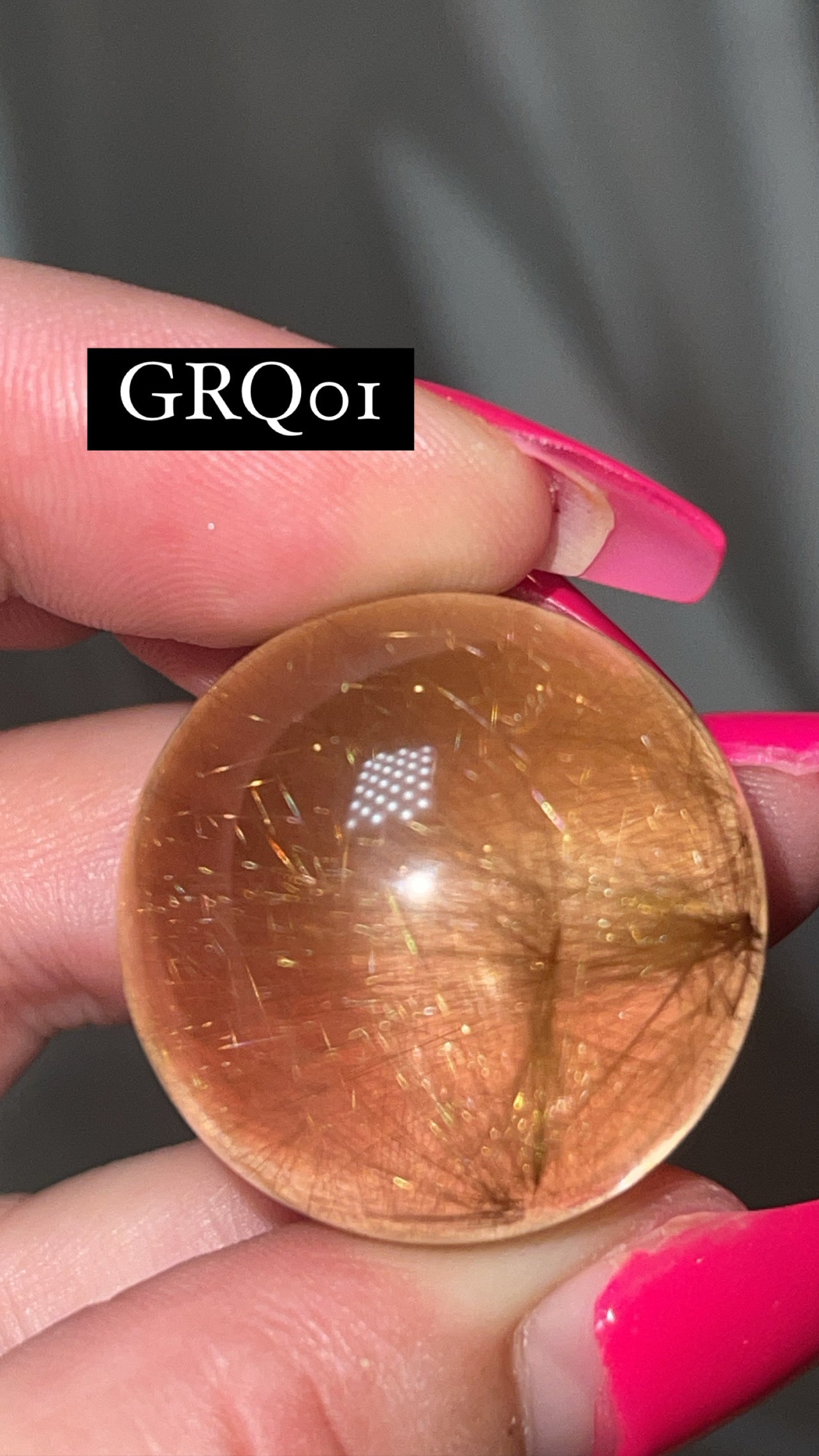 Gold Rutile Quartz AAA Sphere