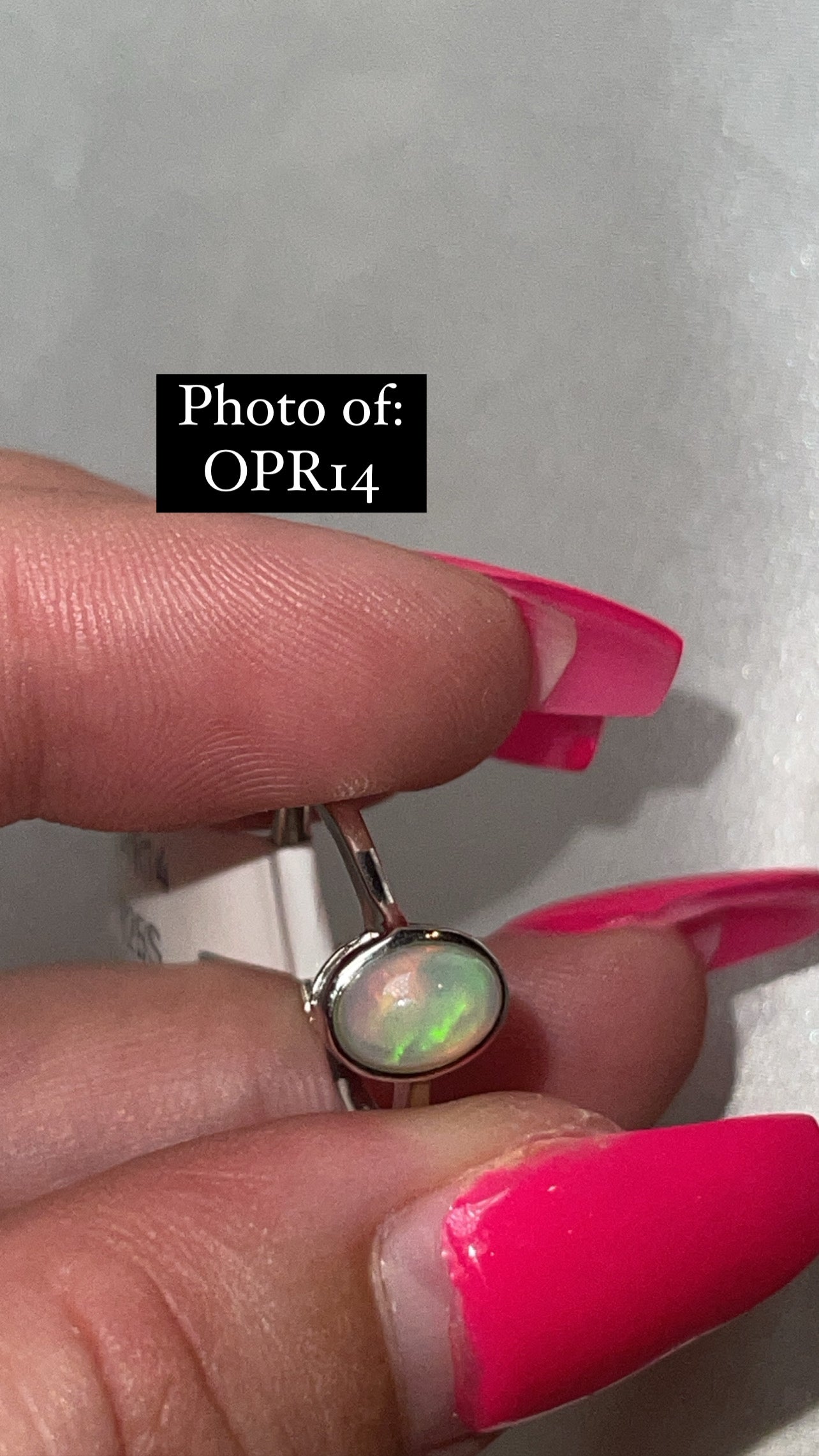Ethiopian Welo Opal 925 Sterling Silver Adjustable Ring (Choose Your Own)