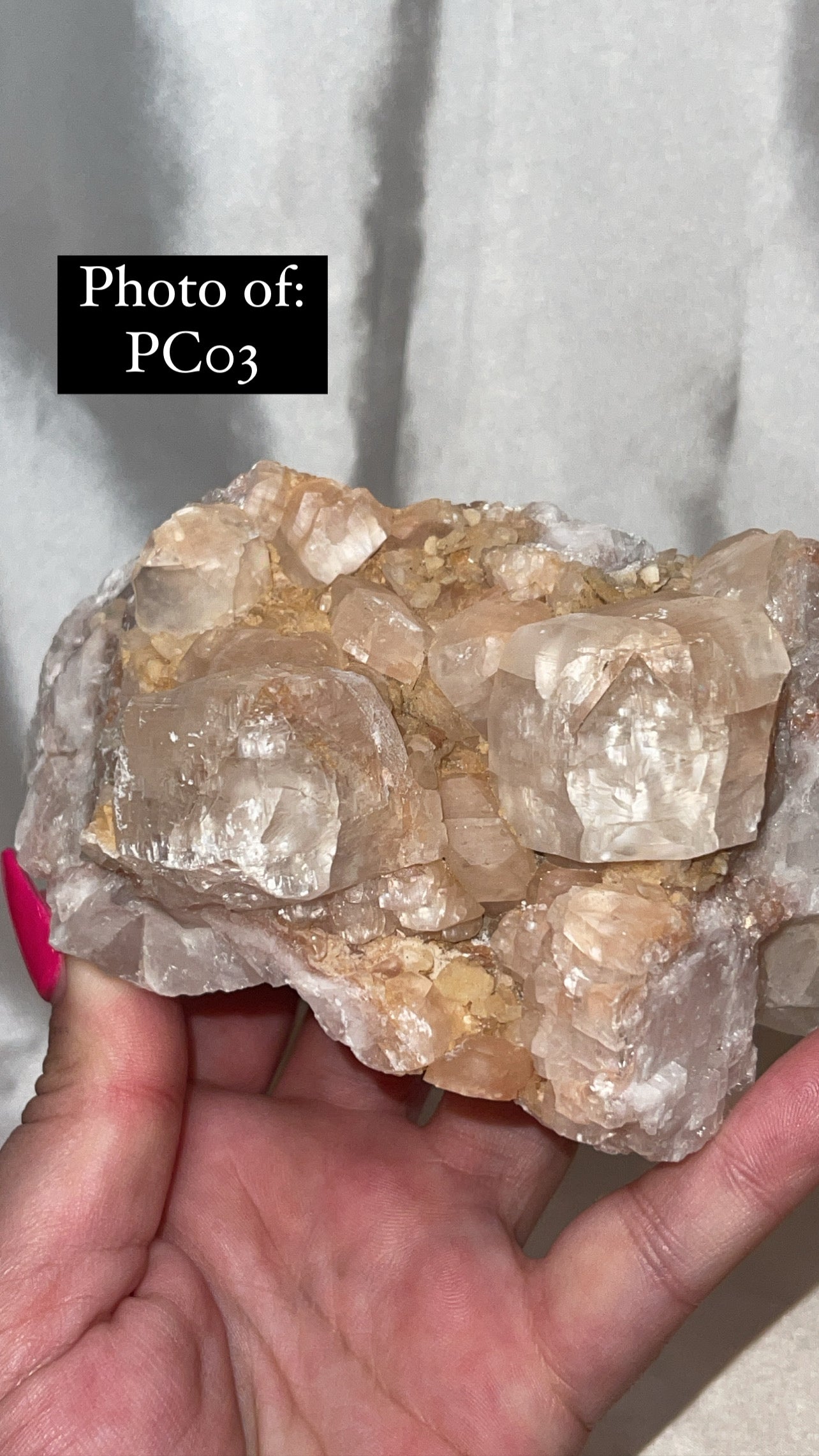 Pink Calcite Large Display Specimen