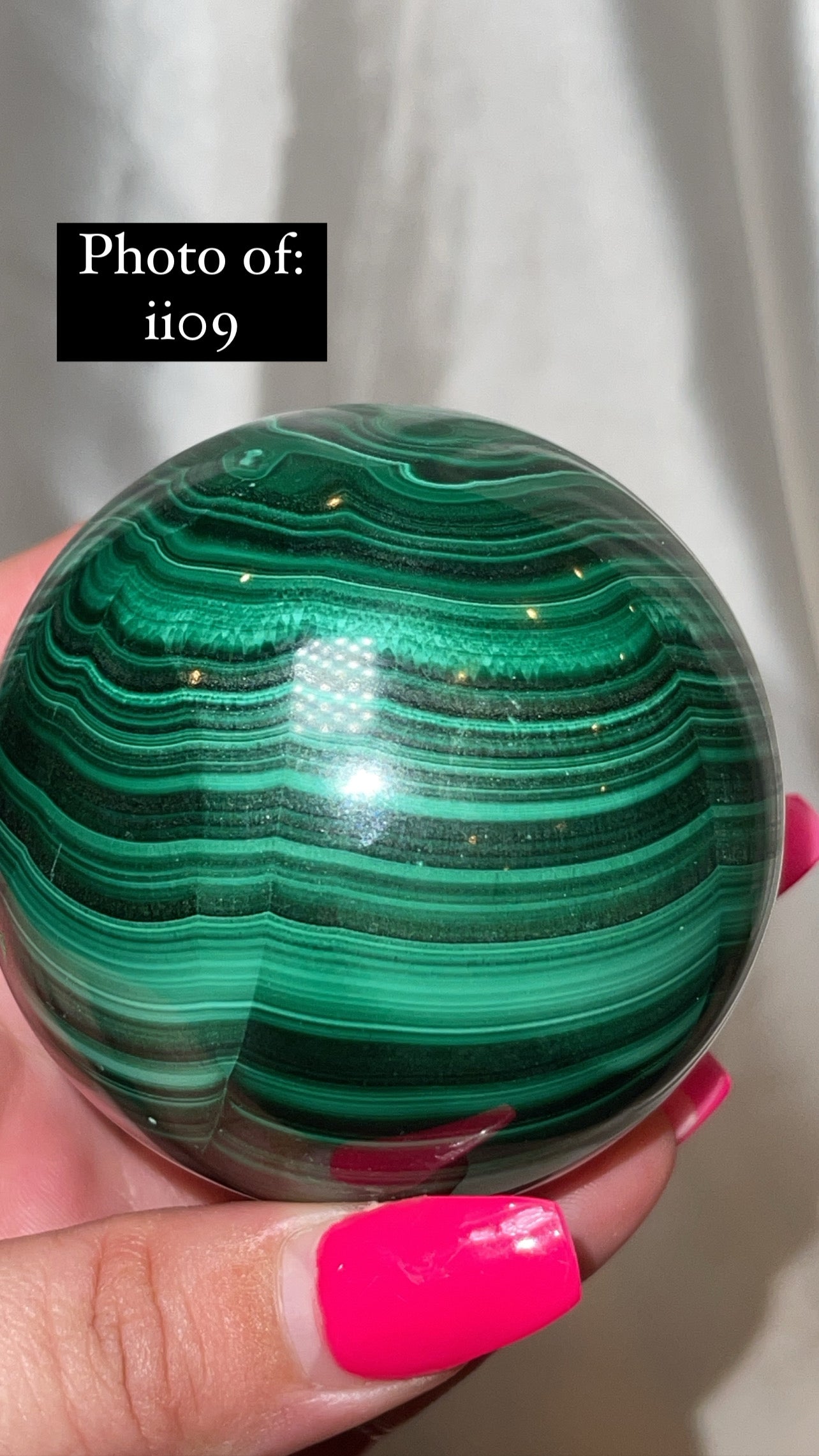 Malachite AA Large/XL Sphere