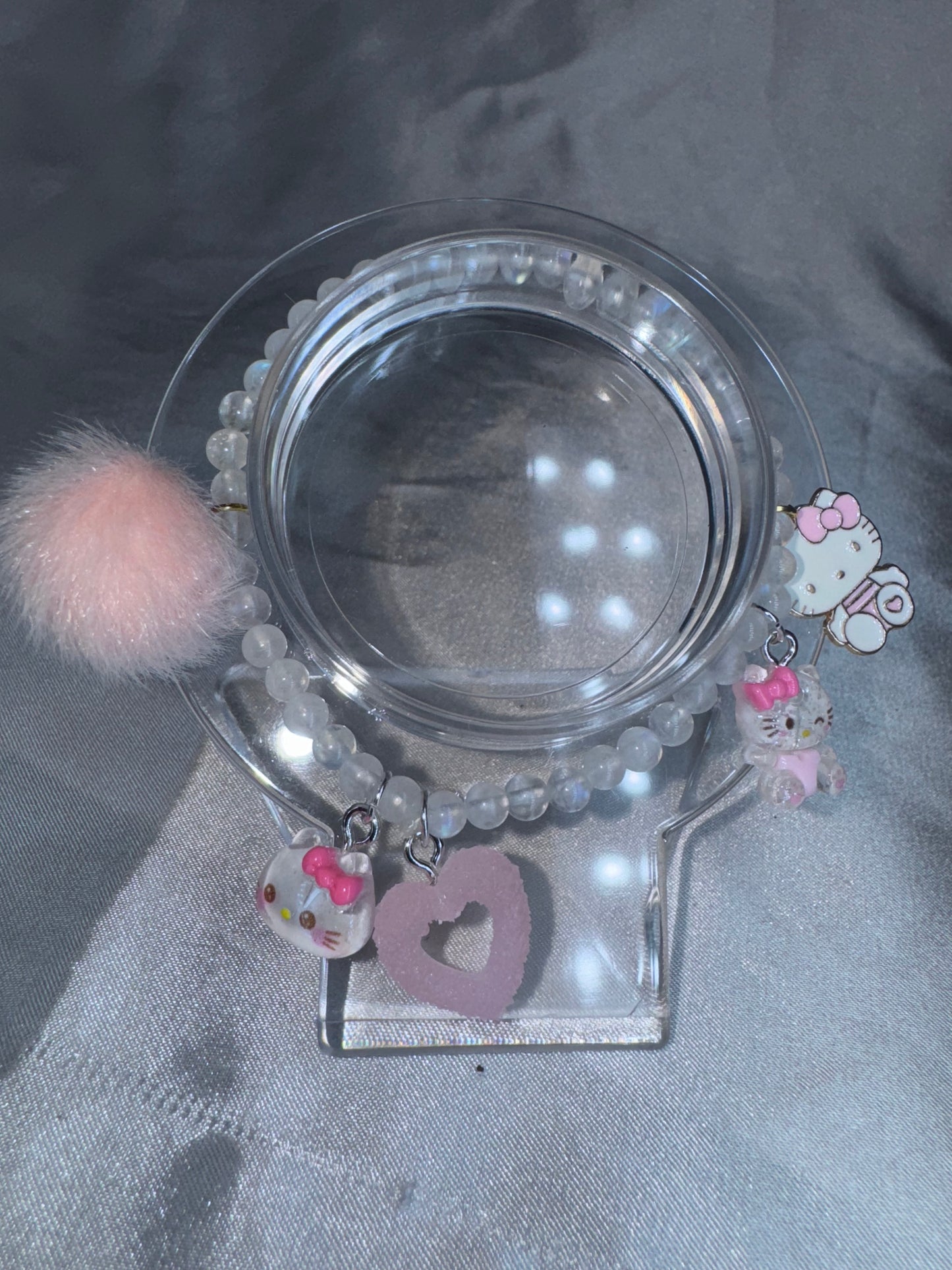 Hello Kitty Rainbow Moonstone 4mm Bracelet