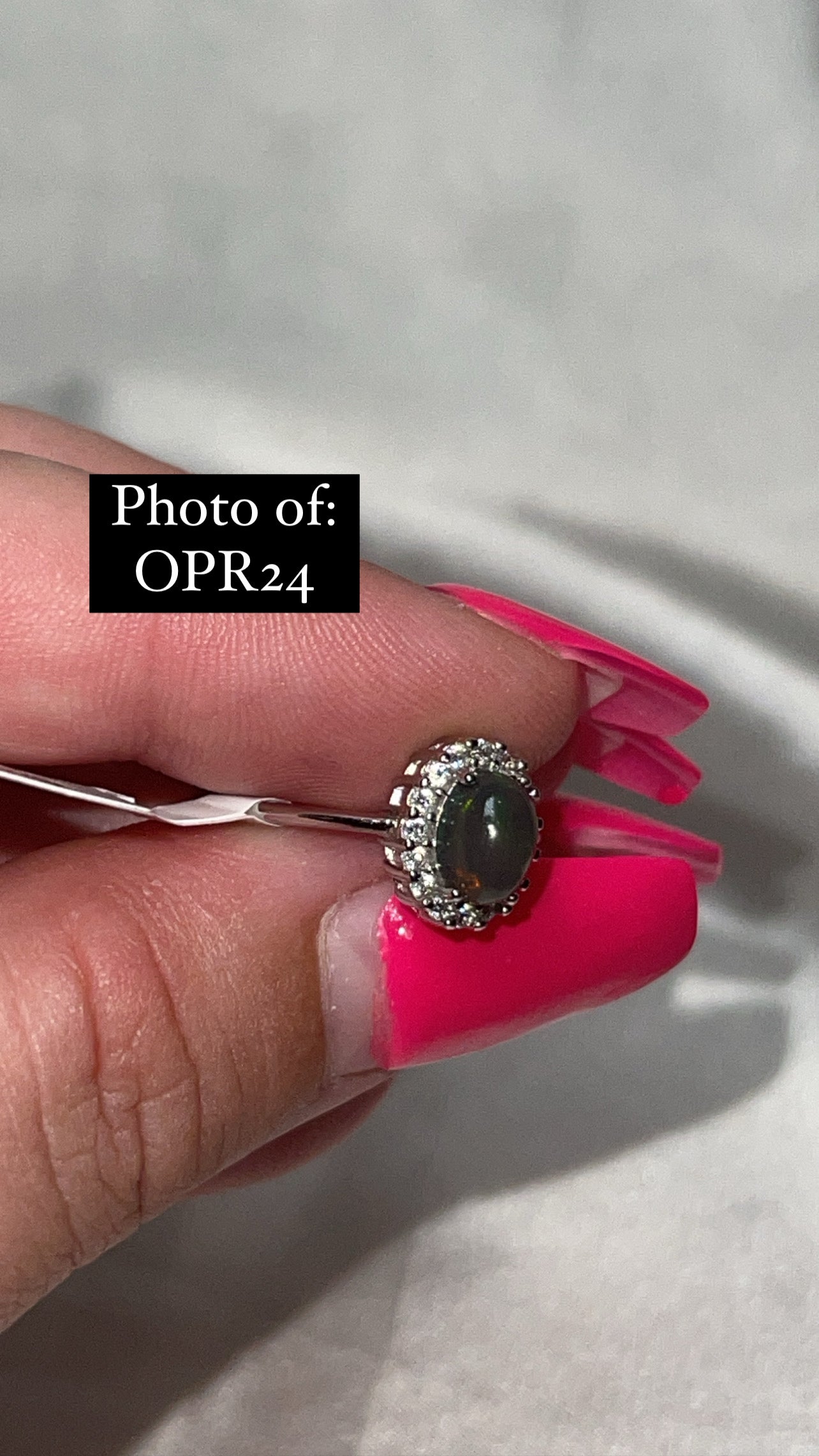 Ethiopian Welo Opal 925 Sterling Silver Adjustable Ring (Choose Your Own)