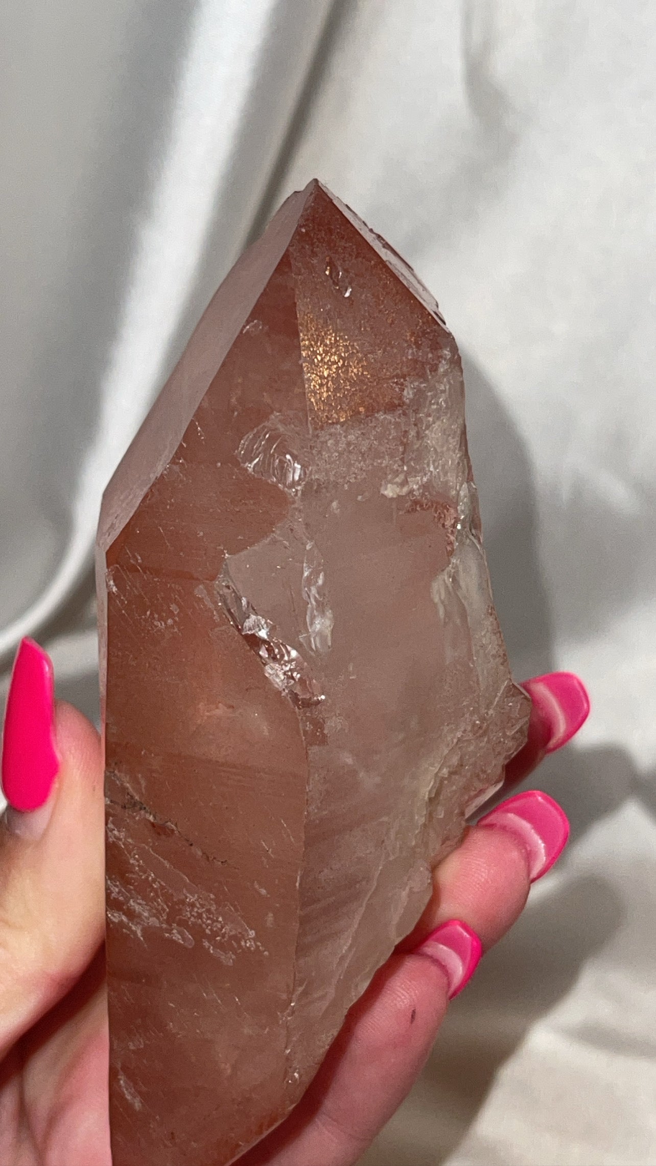 Scarlet Temple Lemurian XL Double Terminated Point