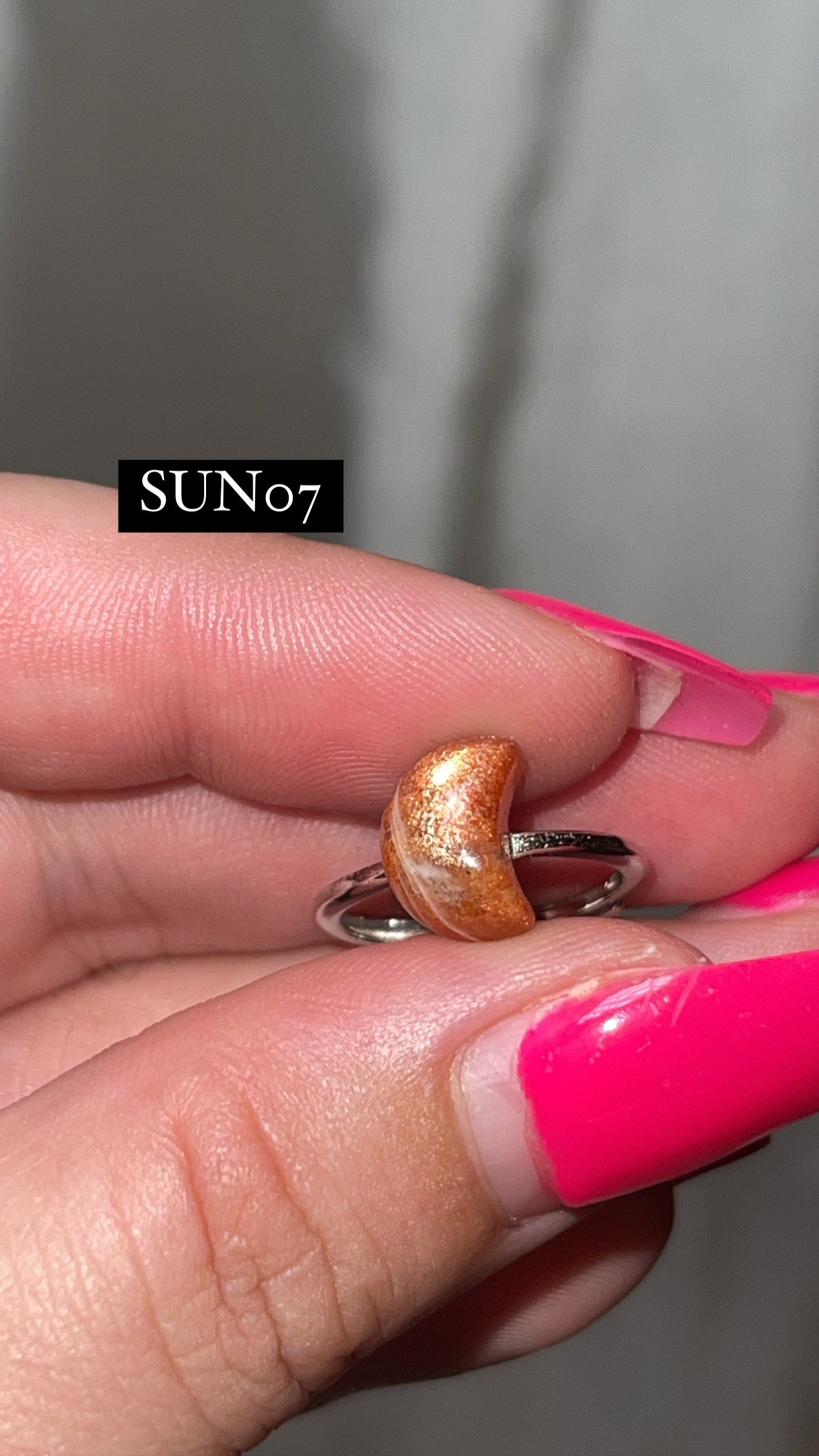 Sunstone AAA 925 Sterling Silver Adjustable Ring (Choose Your Own!)