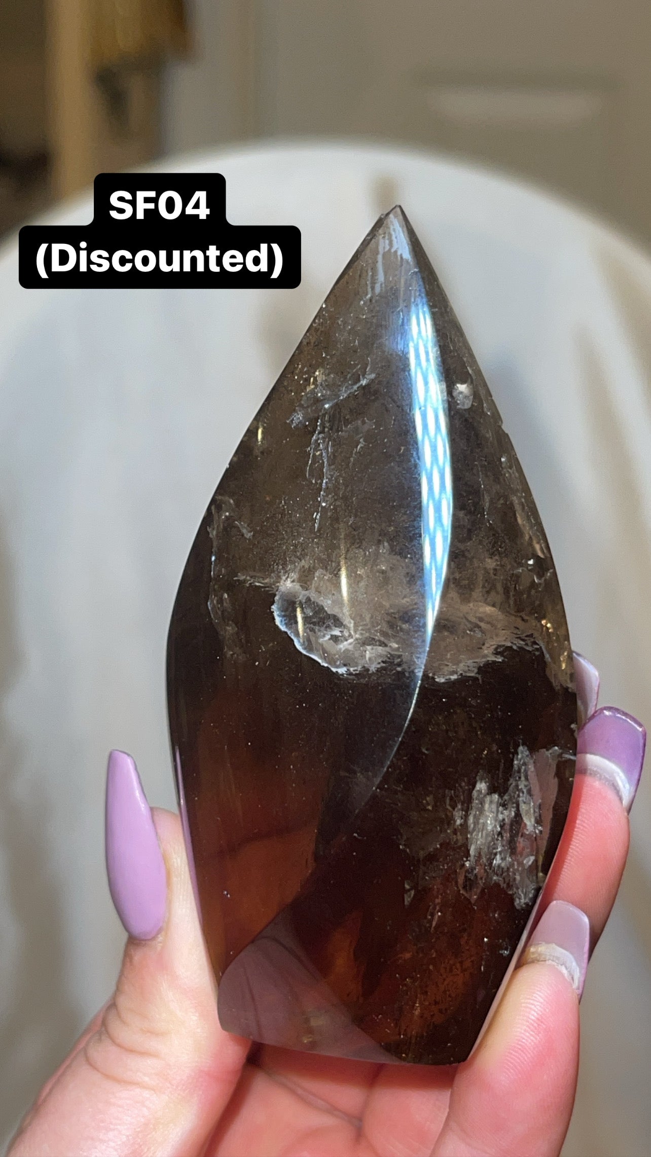 Smoky Quartz AAA Flame