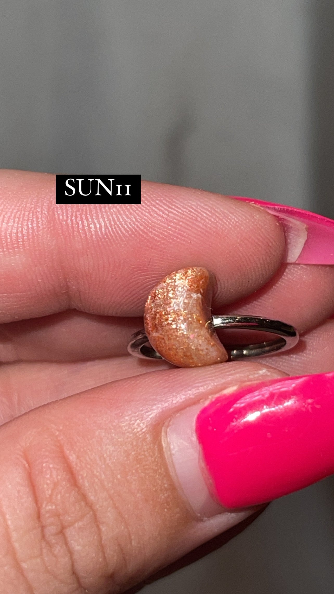 Sunstone AAA 925 Sterling Silver Adjustable Ring (Choose Your Own!)