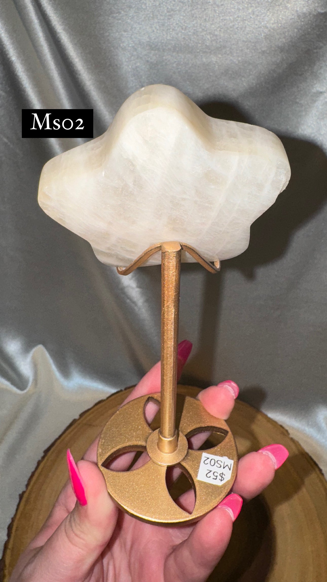 Moonstone Star on Stand AAA