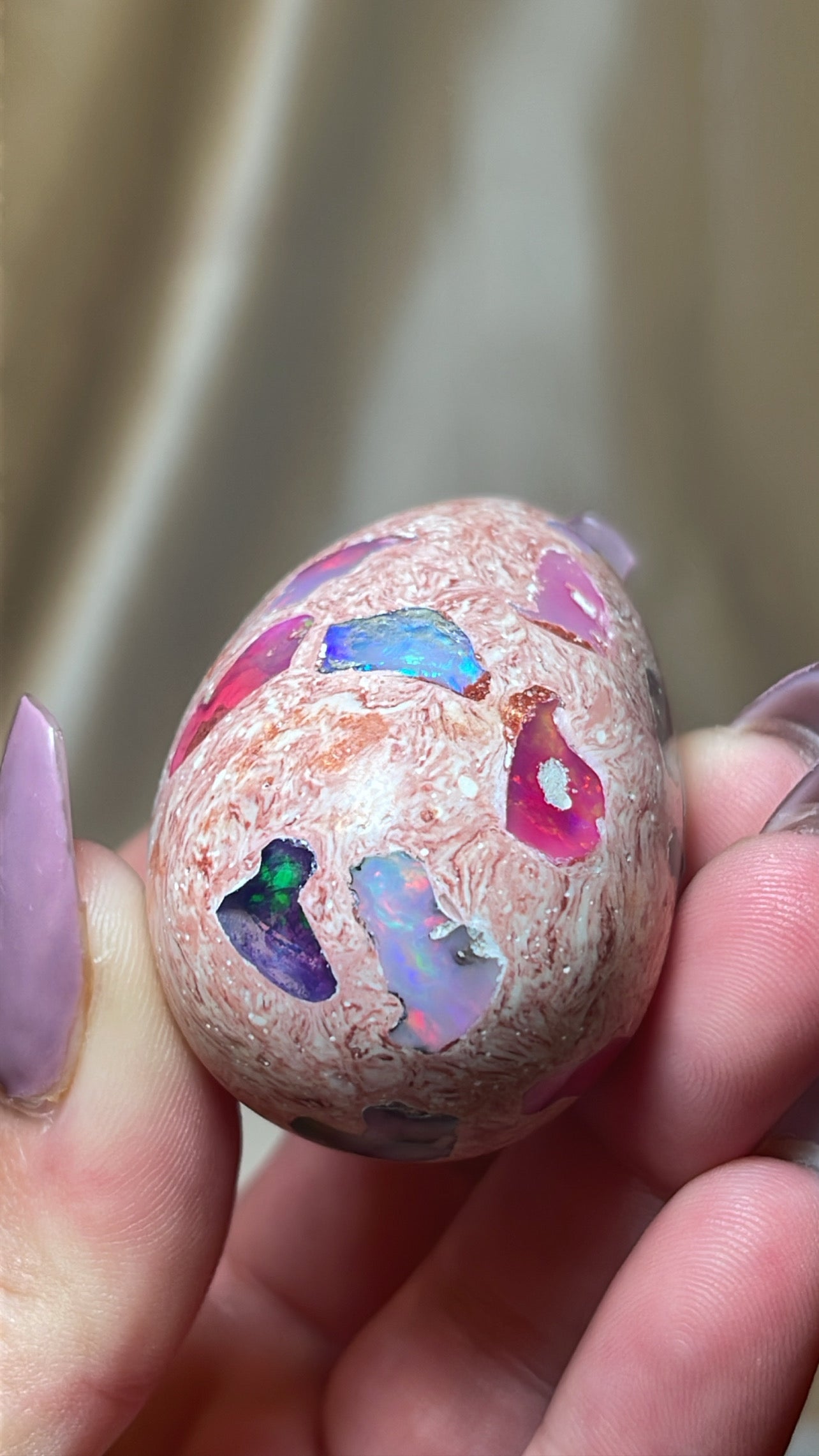 Mexican Fire Opal AAA Egg