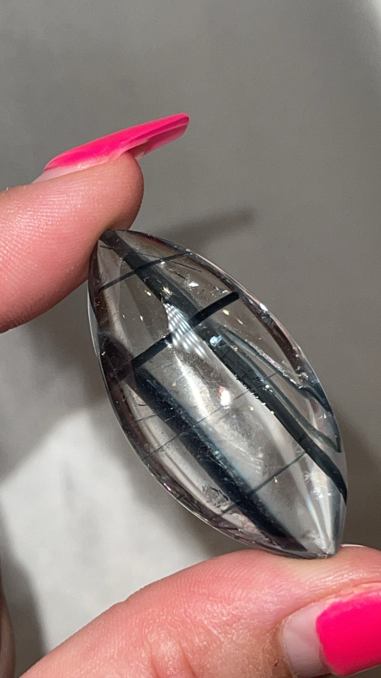 Super RARE Blue Tourmaline in Quartz Polished