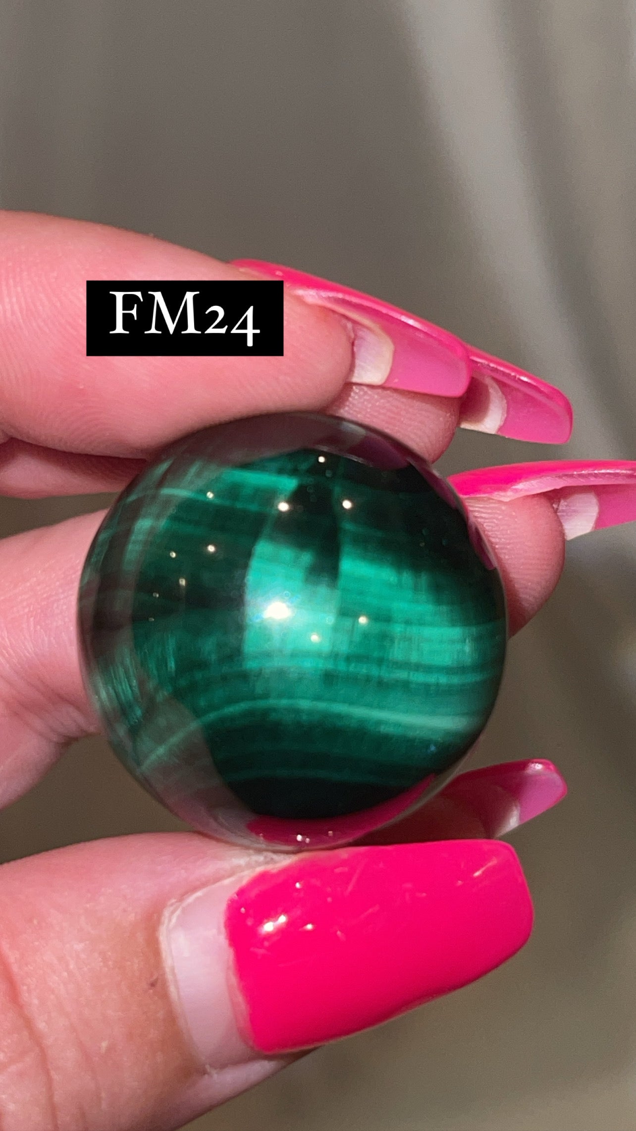 Velvet Fibrous Malachite AAA Sphere