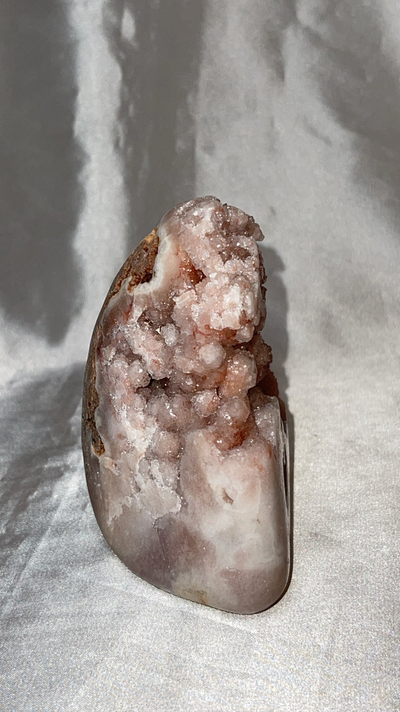 Pink Amethyst Druzy Freeform